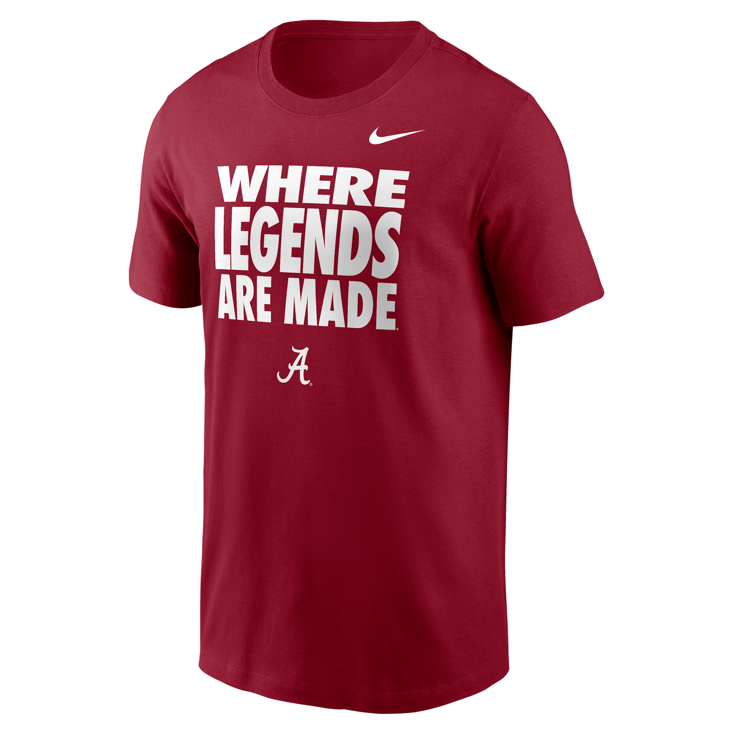 Alabama Sideline Slogan Nike Men's Dri-FIT College Long-Sleeve T-Shirt in Red | 02ET69WABN-H2B