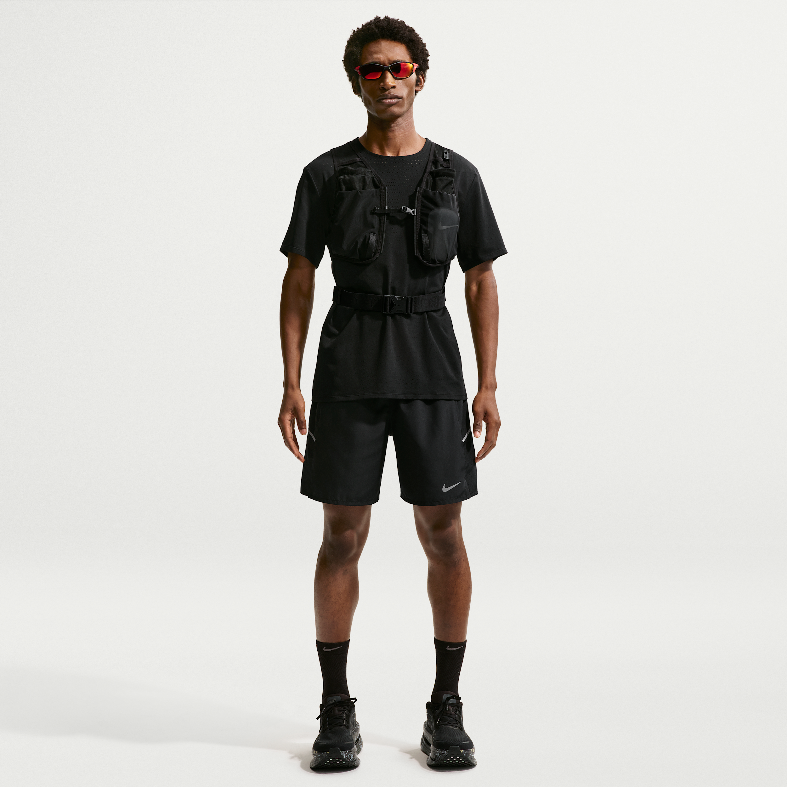 Nike Men's Miler Dri-FIT 2-in-1 7" Running Shorts in Black | IF2054-010