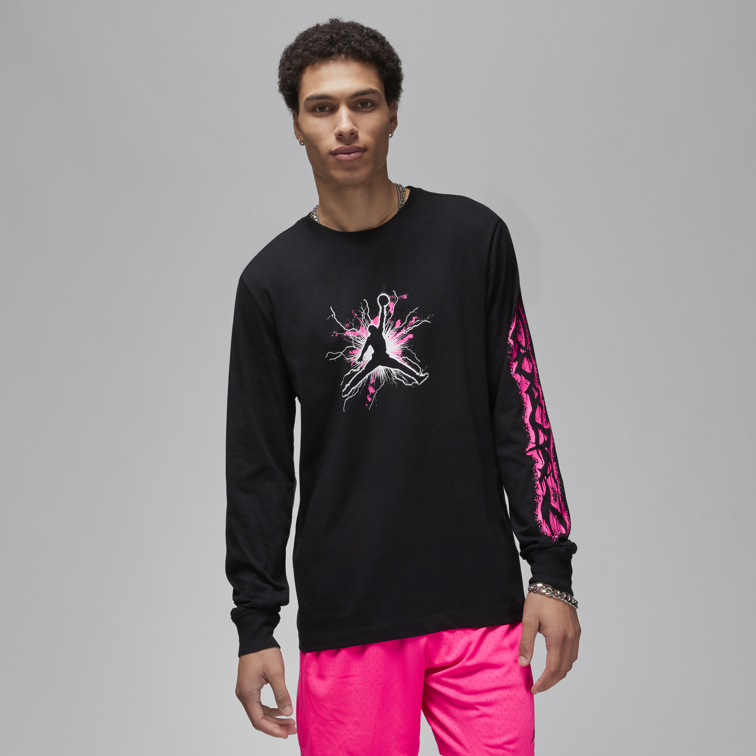 Jordan Men's  Sport Dri-fit Long-sleeve T-shirt In Black