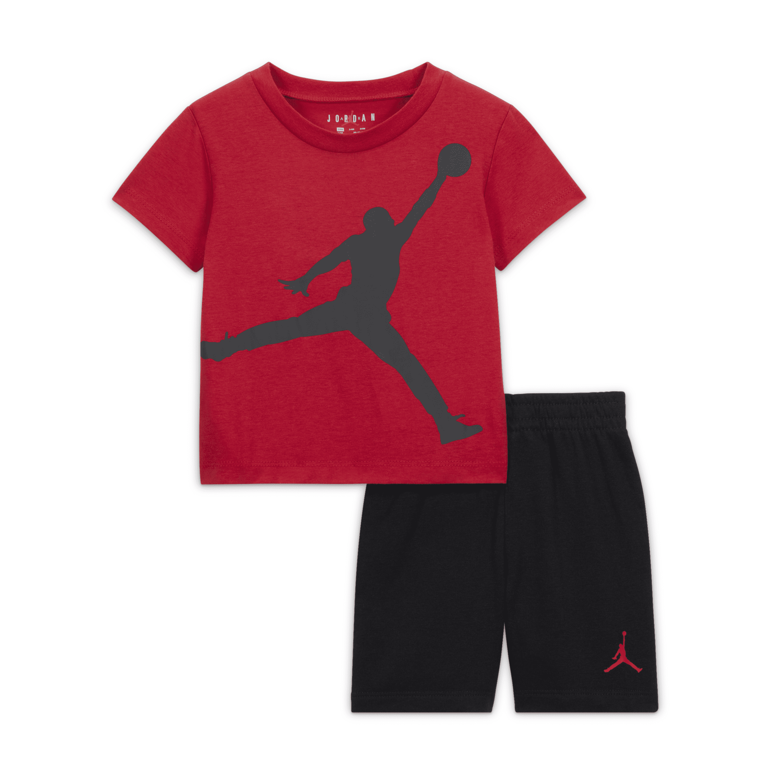 JORDAN JUMBO JUMPMAN SHORTS SET BABY (12-24M) SET,1012622200