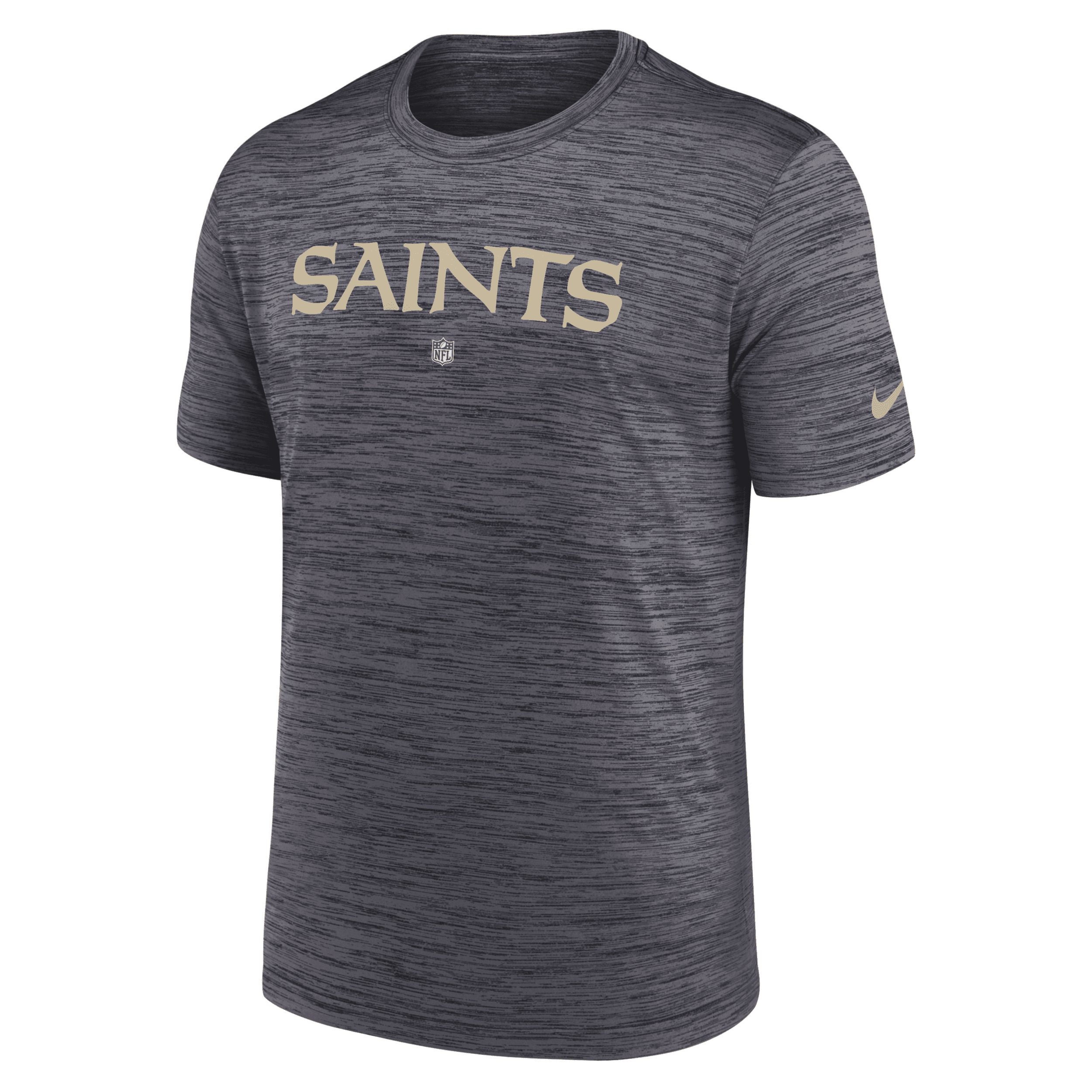 Nike Men's Dri-fit Sideline Velocity (nfl New Orleans Saints) T-shirt In Black