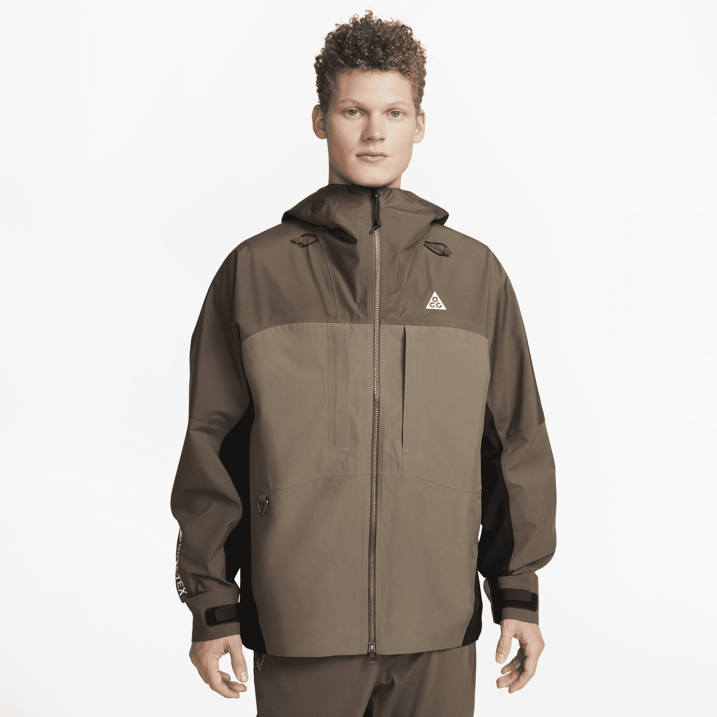 Nike Men's  Acg Storm-fit Adv Gore-tex "misery Ridge" Jacket In Brown