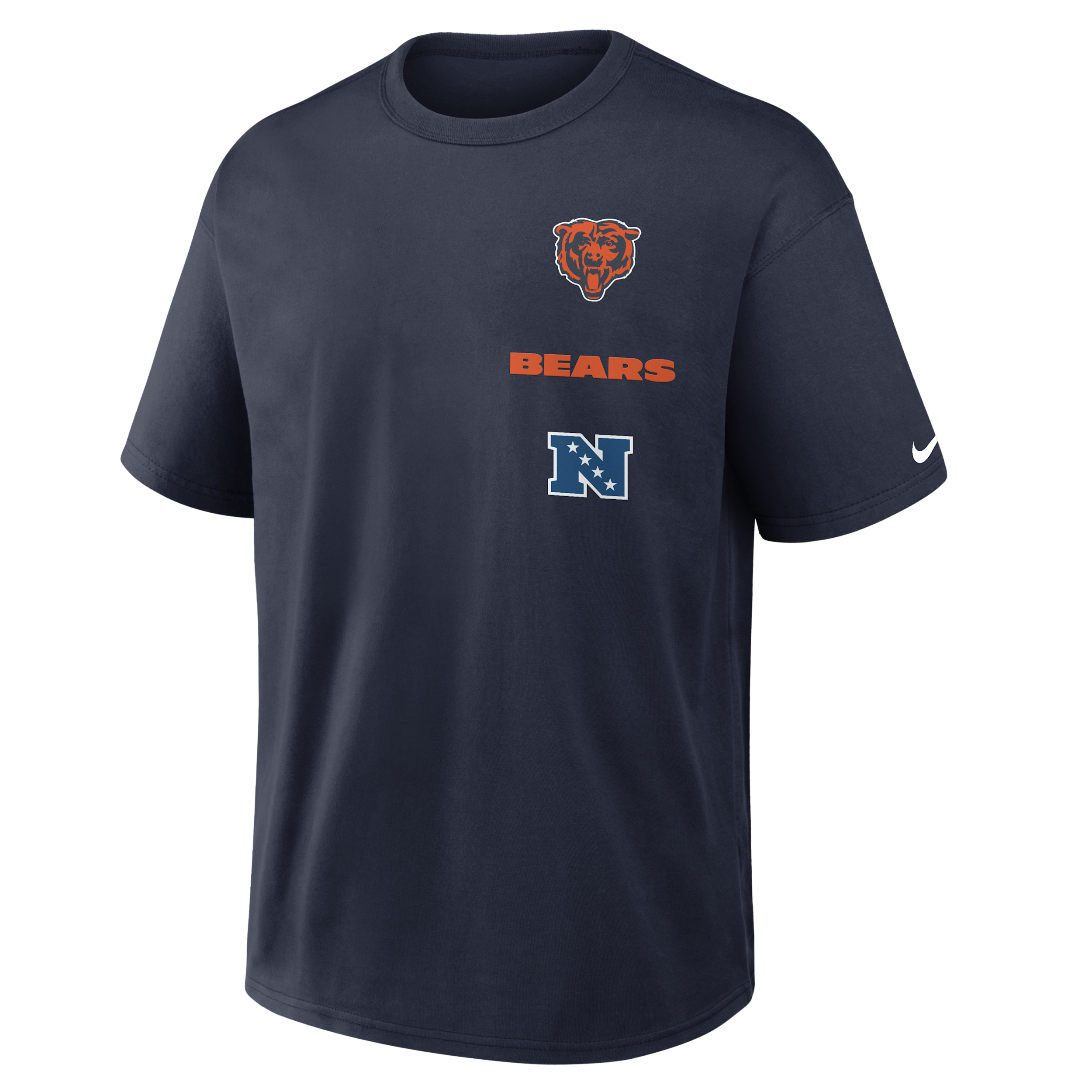 Men's Nike Navy Chicago Bears The Forward Heavyweight Max90 T-Shirt
