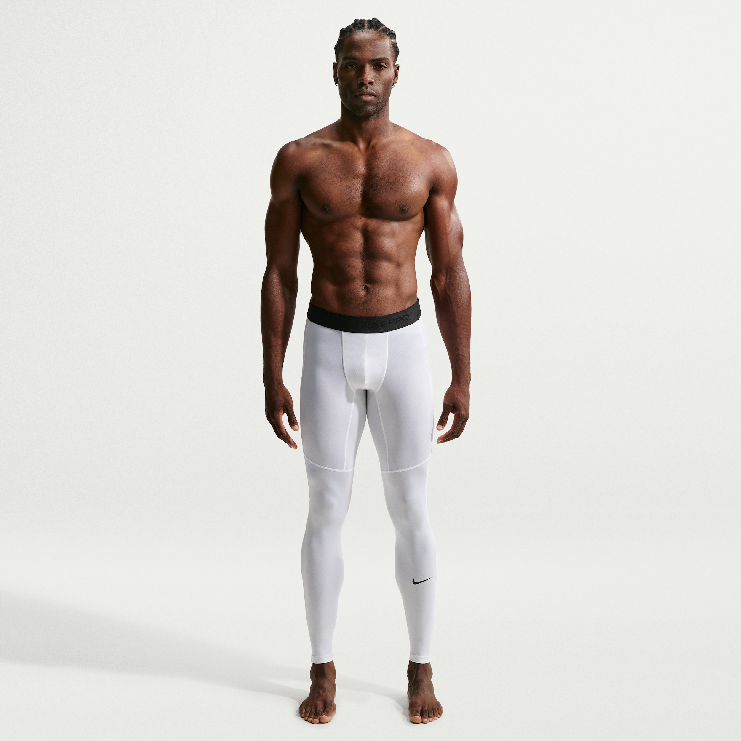 Men's Nike Pro Dri-FIT Fitness Tights in White | FB7952-100