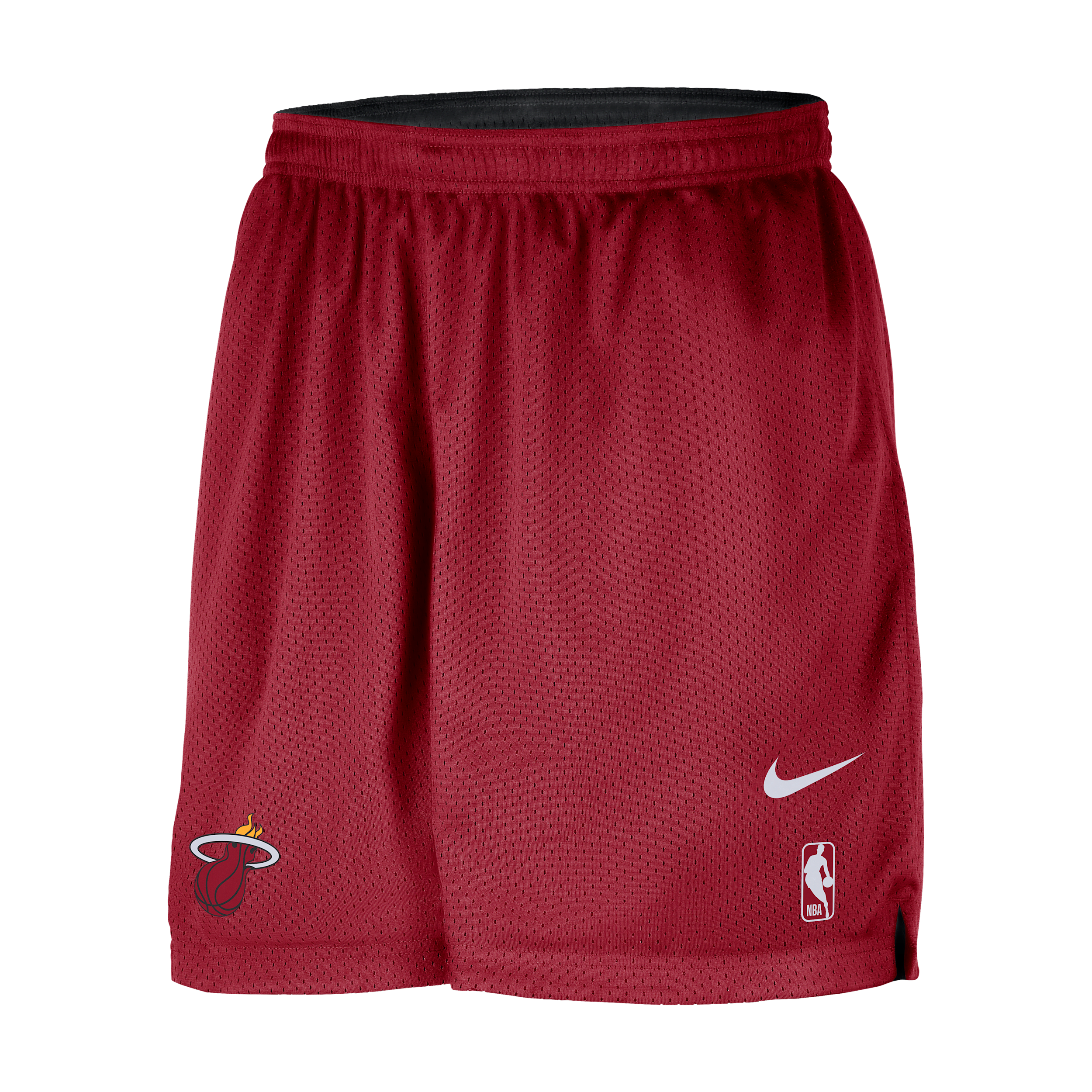 Nike Miami Heat Courtside  Men's Nba Mesh Practice Shorts In Red