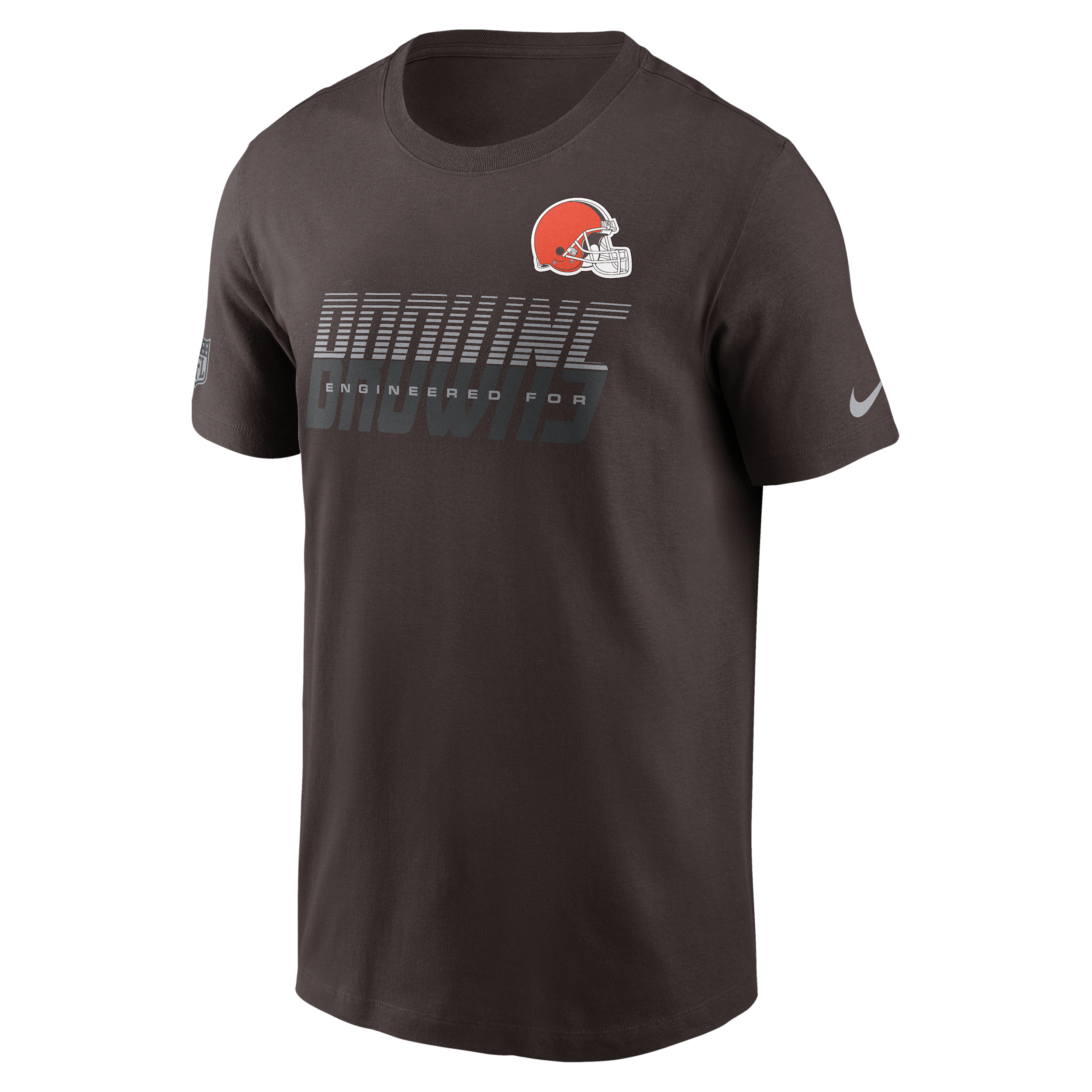 Cleveland Browns Sideline Team Issue Nike Men's Dri-FIT NFL T-Shirt in Brown | 02ET2DI9I-TF9