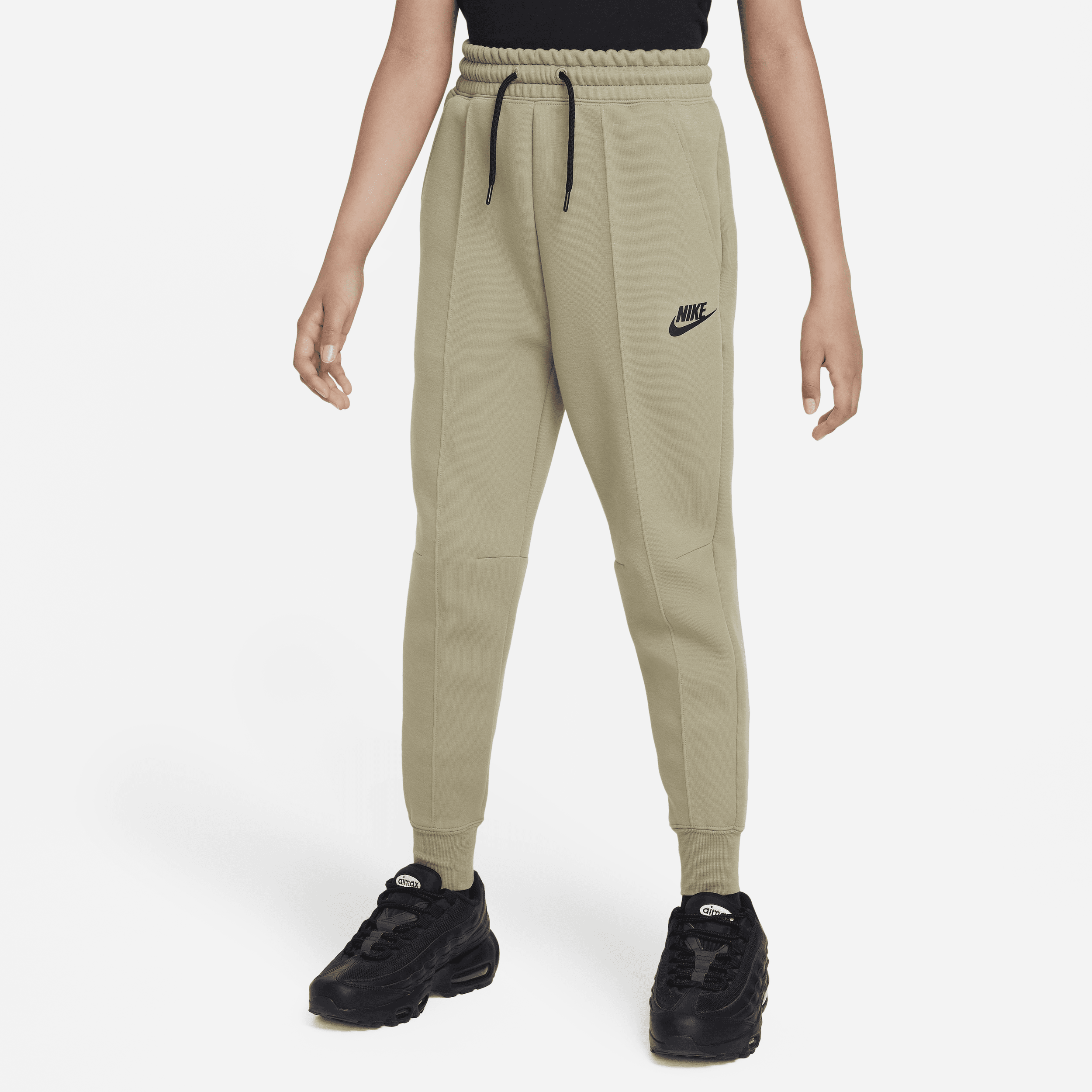 Shop Nike Sportswear Tech Fleece Big Kids' (girls') Jogger Pants In Brown