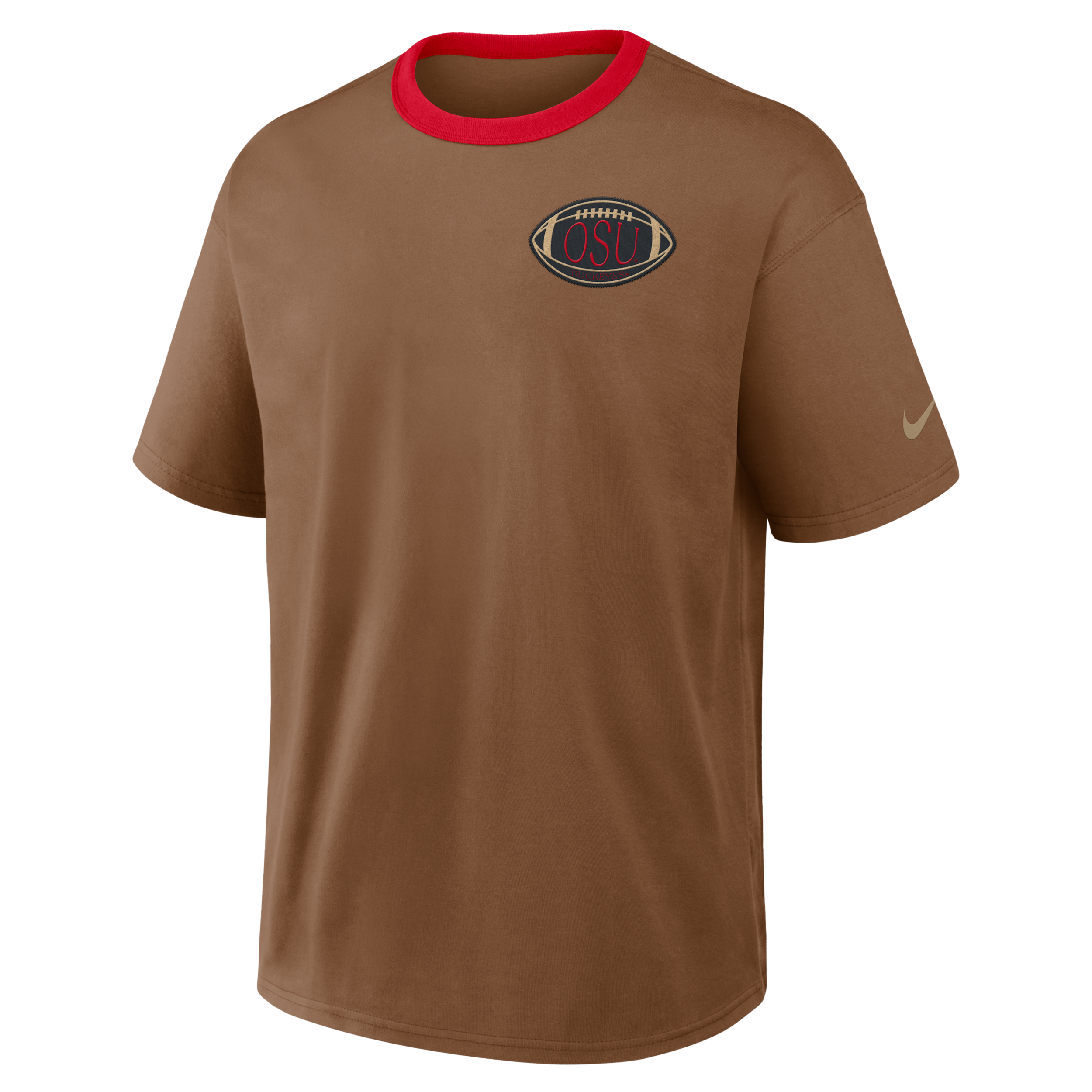 Ohio State Academic Max90 Nike Men's College T-Shirt in Brown | 04T60JTGOH-VG3