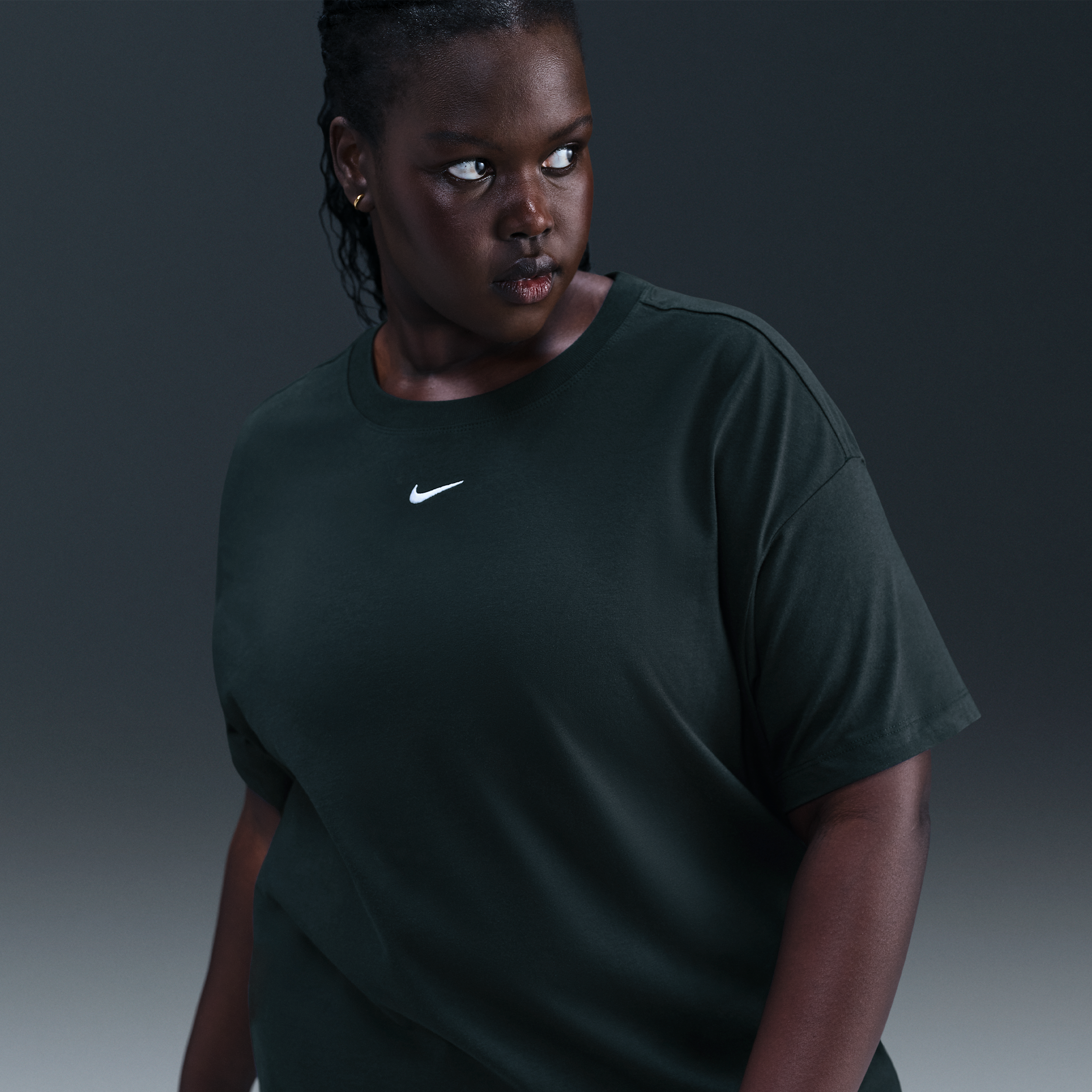Nike Women's  Sportswear Essential T-shirt (plus Size) In Green