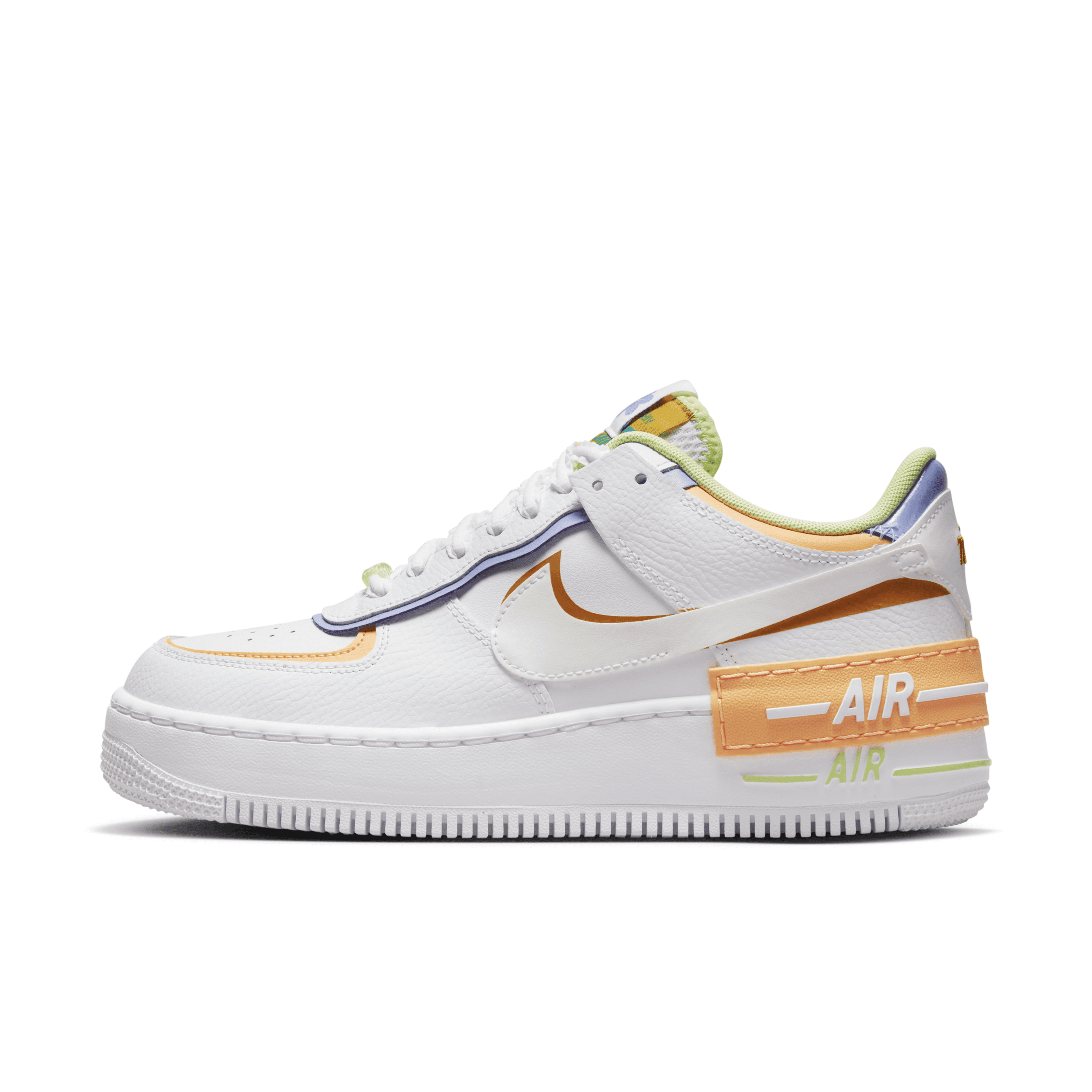 Nike Women's Air Force 1 Shadow Shoes in White, Size: 10.5 | DX3718-100