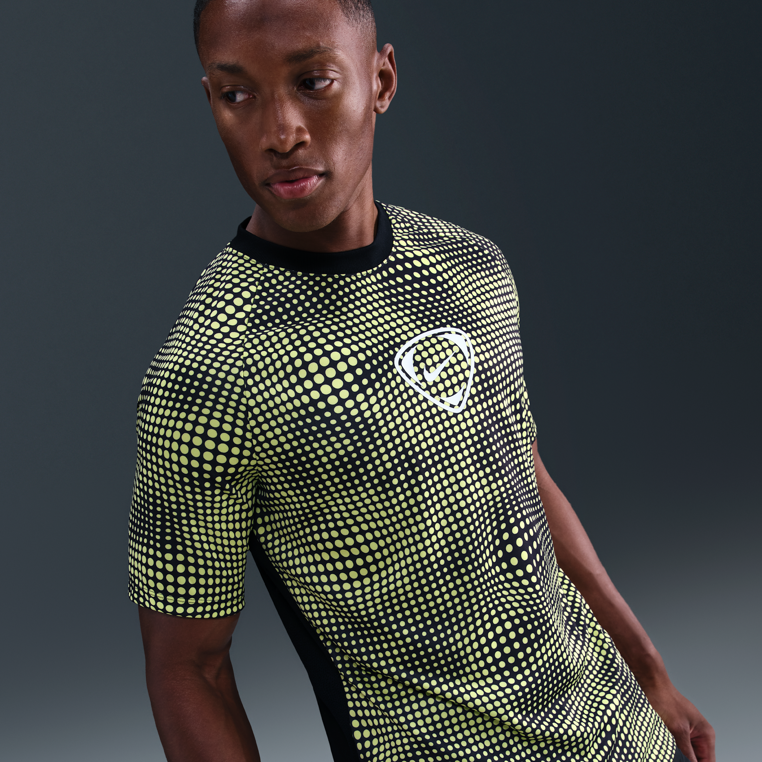 Nike Men's Academy+ Dri-fit Short-sleeve Soccer Top In Green