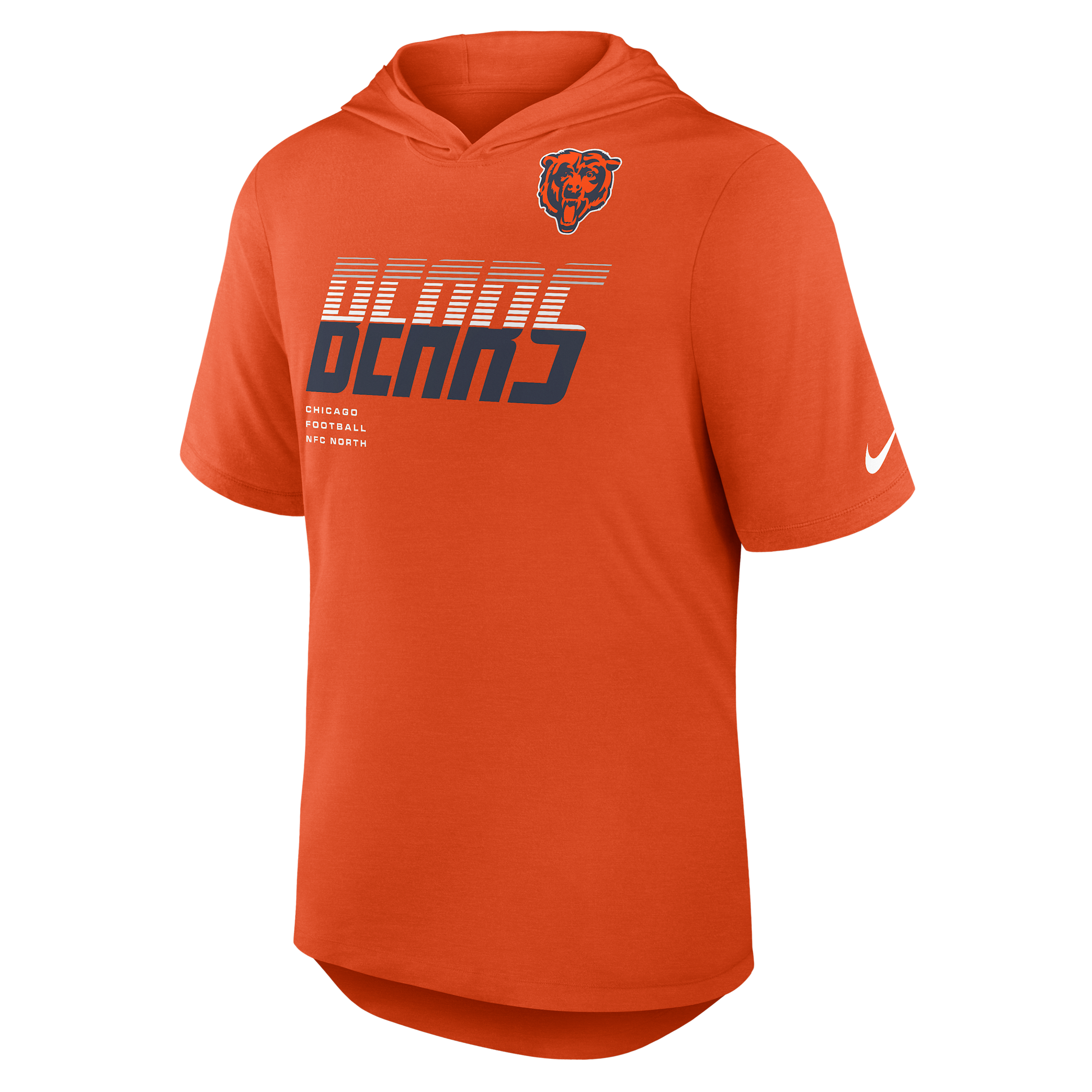 Chicago Bears Nike Men's Dri-FIT NFL Hooded T-Shirt in Orange | 03NB89M7Q-W9H