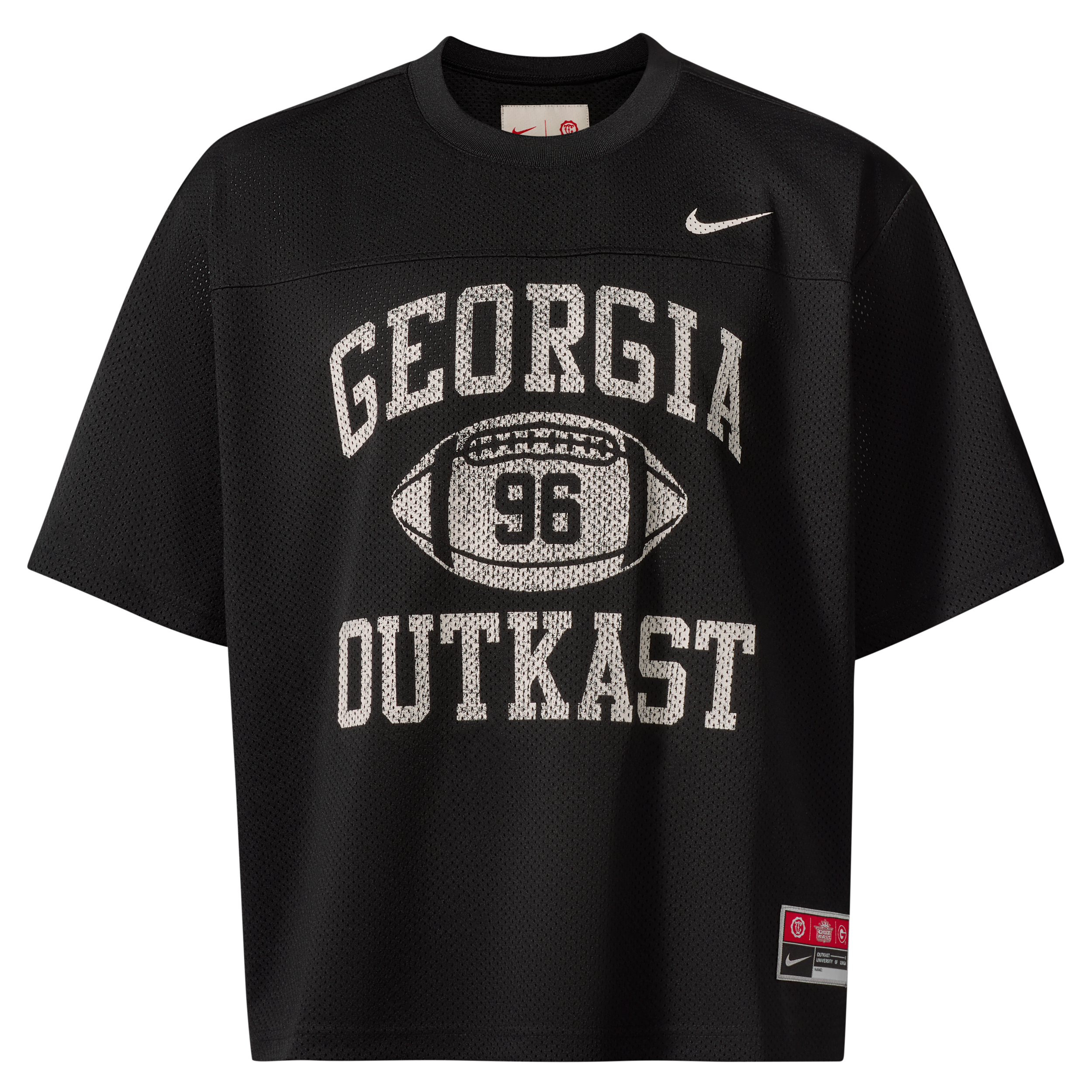 Cropped Football Jersey Nike Men's x UGA x Outkast in Black | IKOKT012JS-BLK