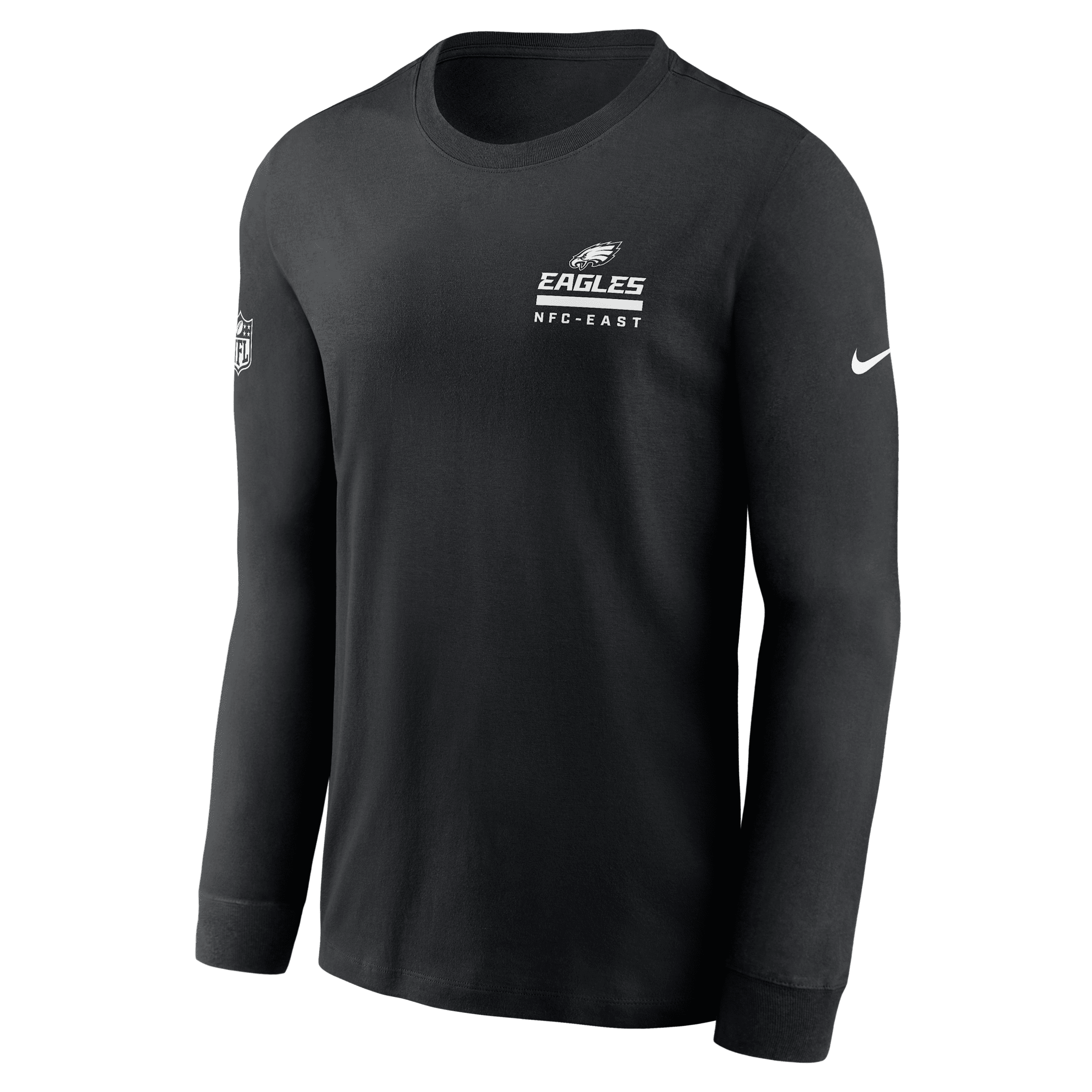Nike Philadelphia Eagles Sideline Team Issue  Men's Dri-fit Nfl Long-sleeve T-shirt In Black