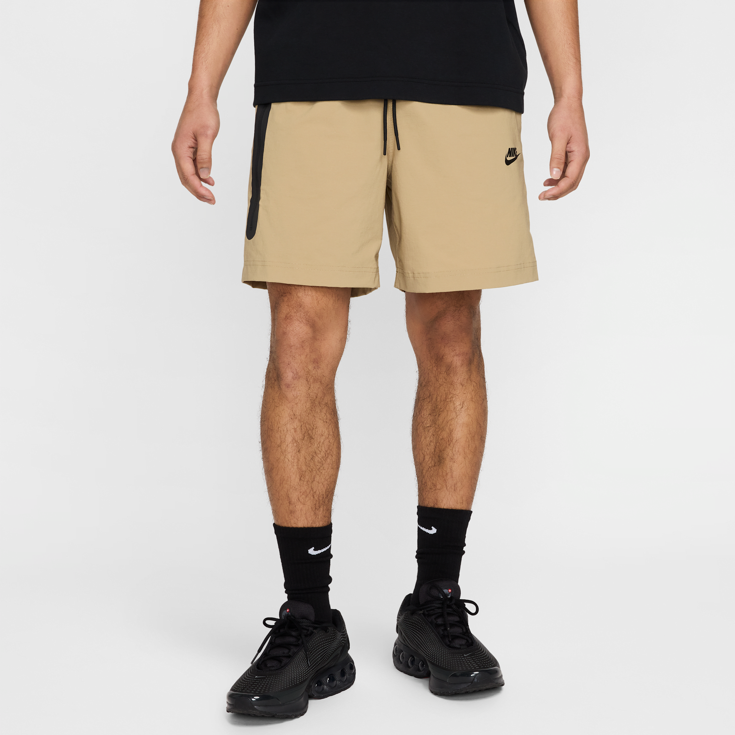 Nike Sportswear Tech Woven Shorts In Brown