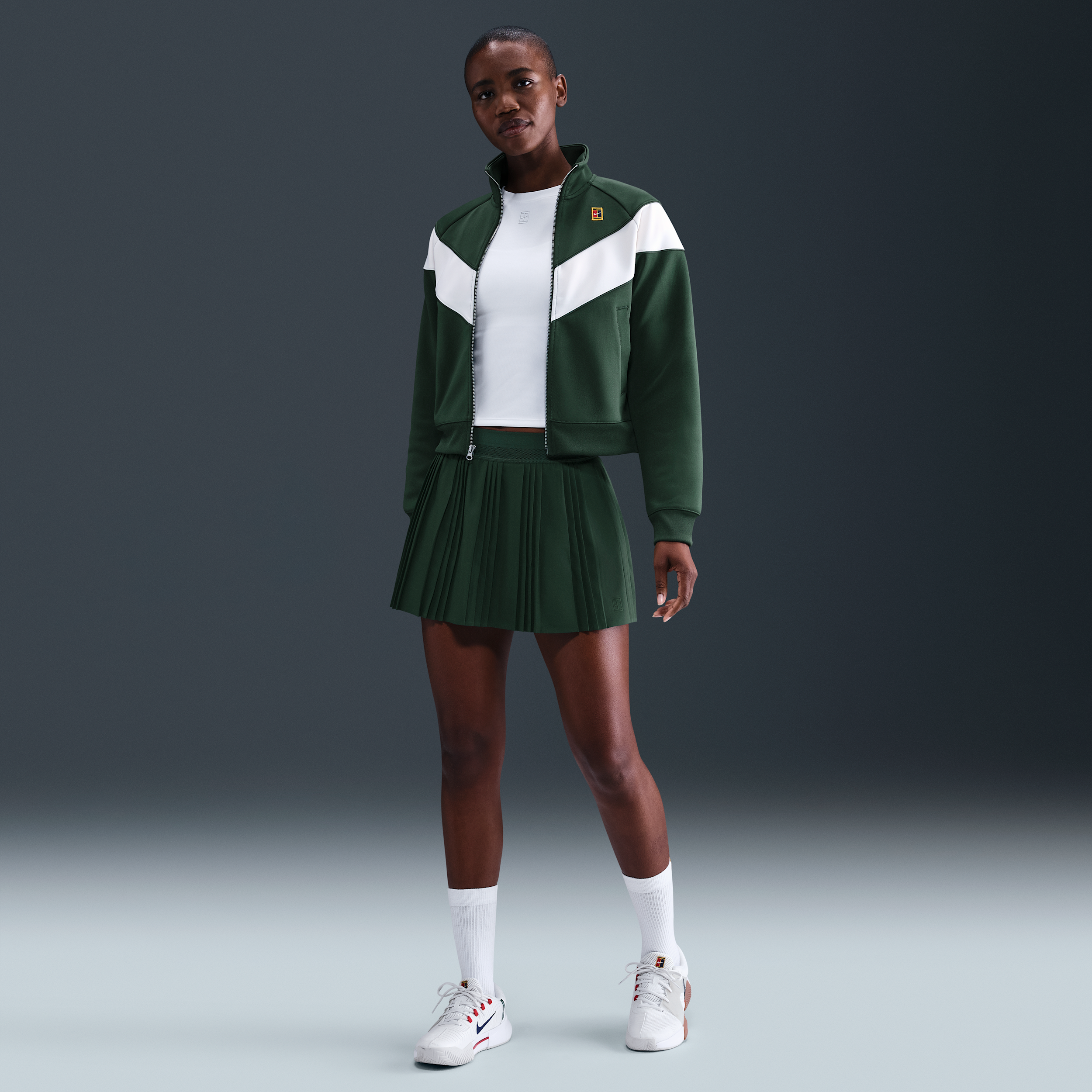 Nike Women's Court Advantage Dri-fit Pleated Tennis Skirt In Green