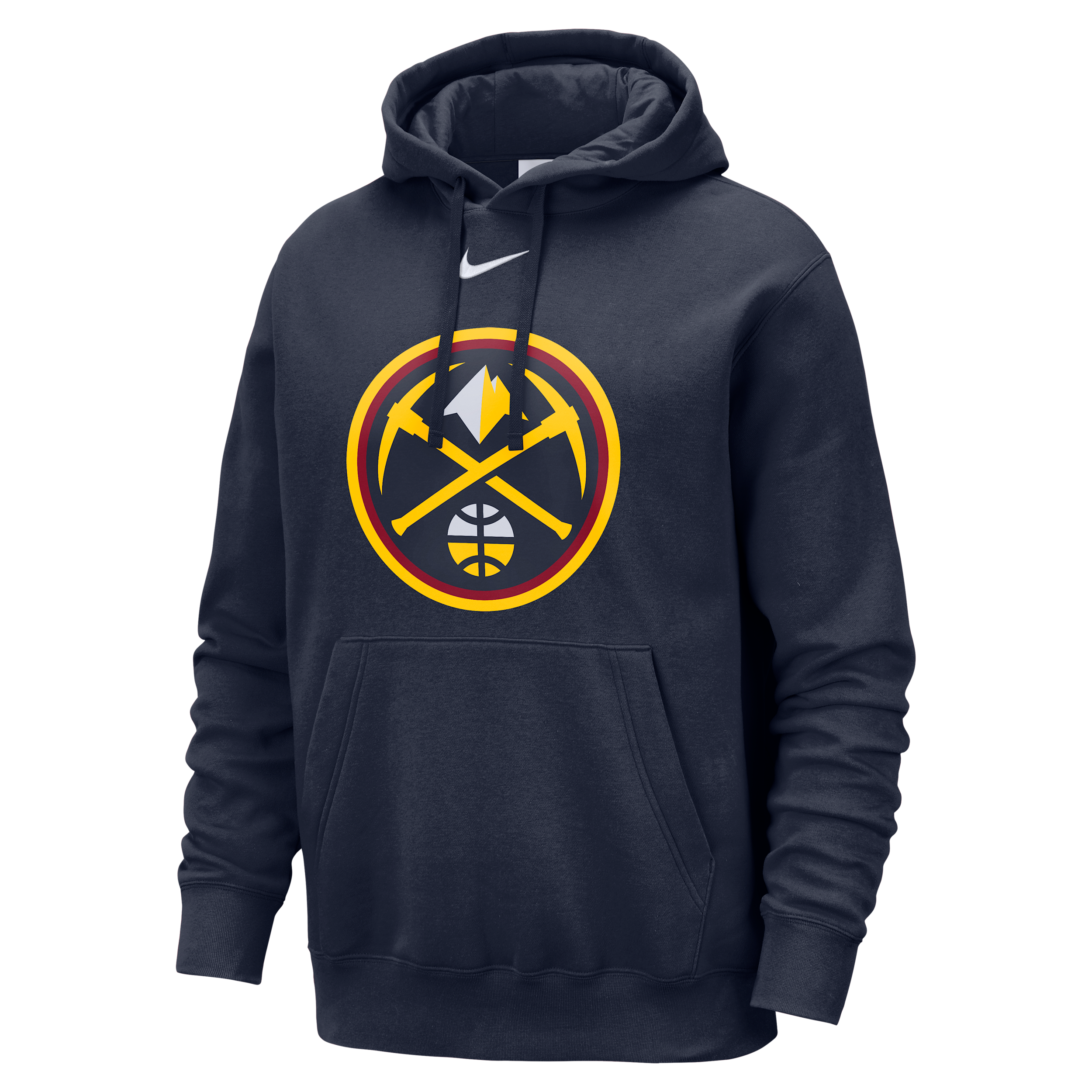 Denver Nuggets Club Nike Men's NBA Pullover Hoodie in Blue | HM9877-419
