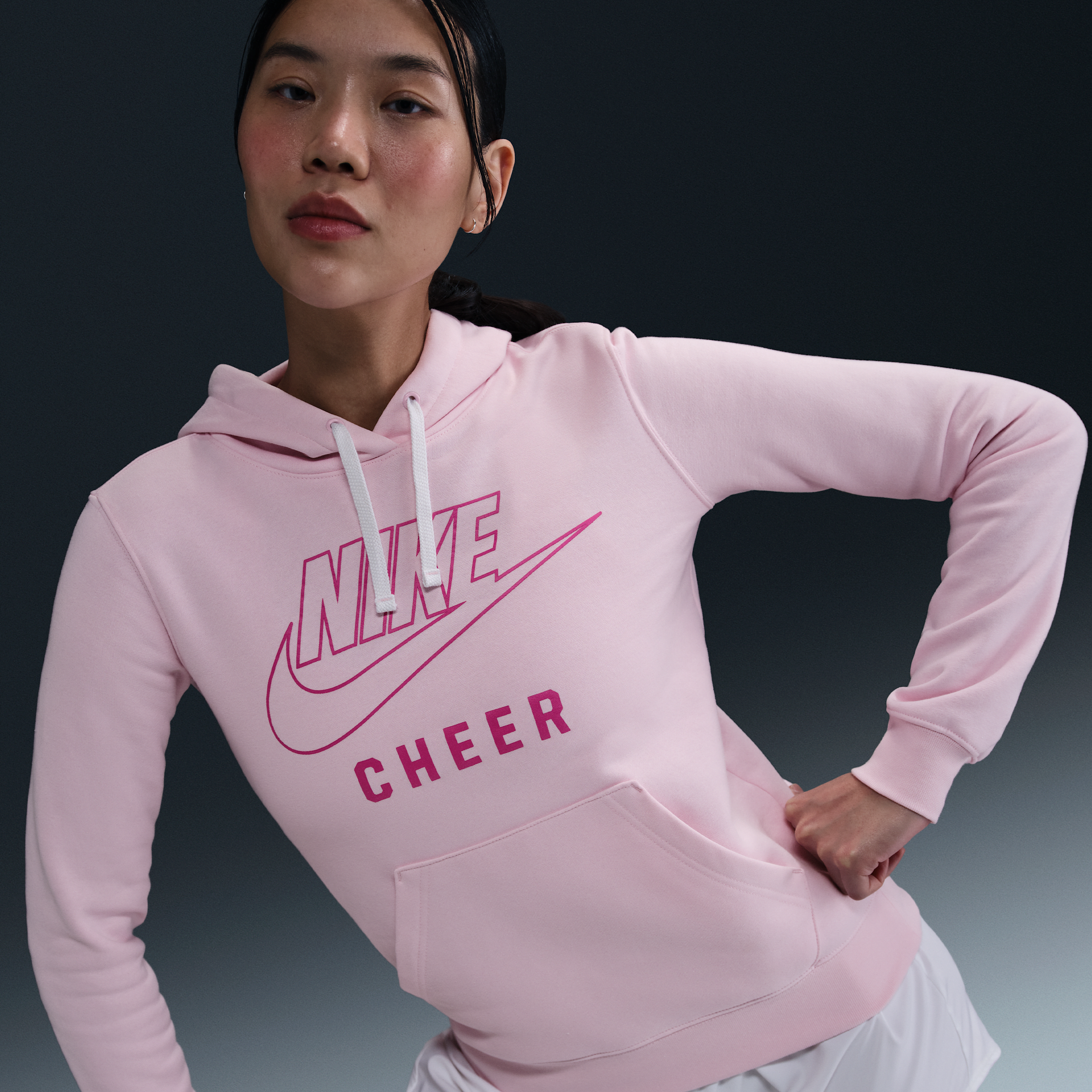 Nike Women's Cheer Pullover Hoodie In Pink