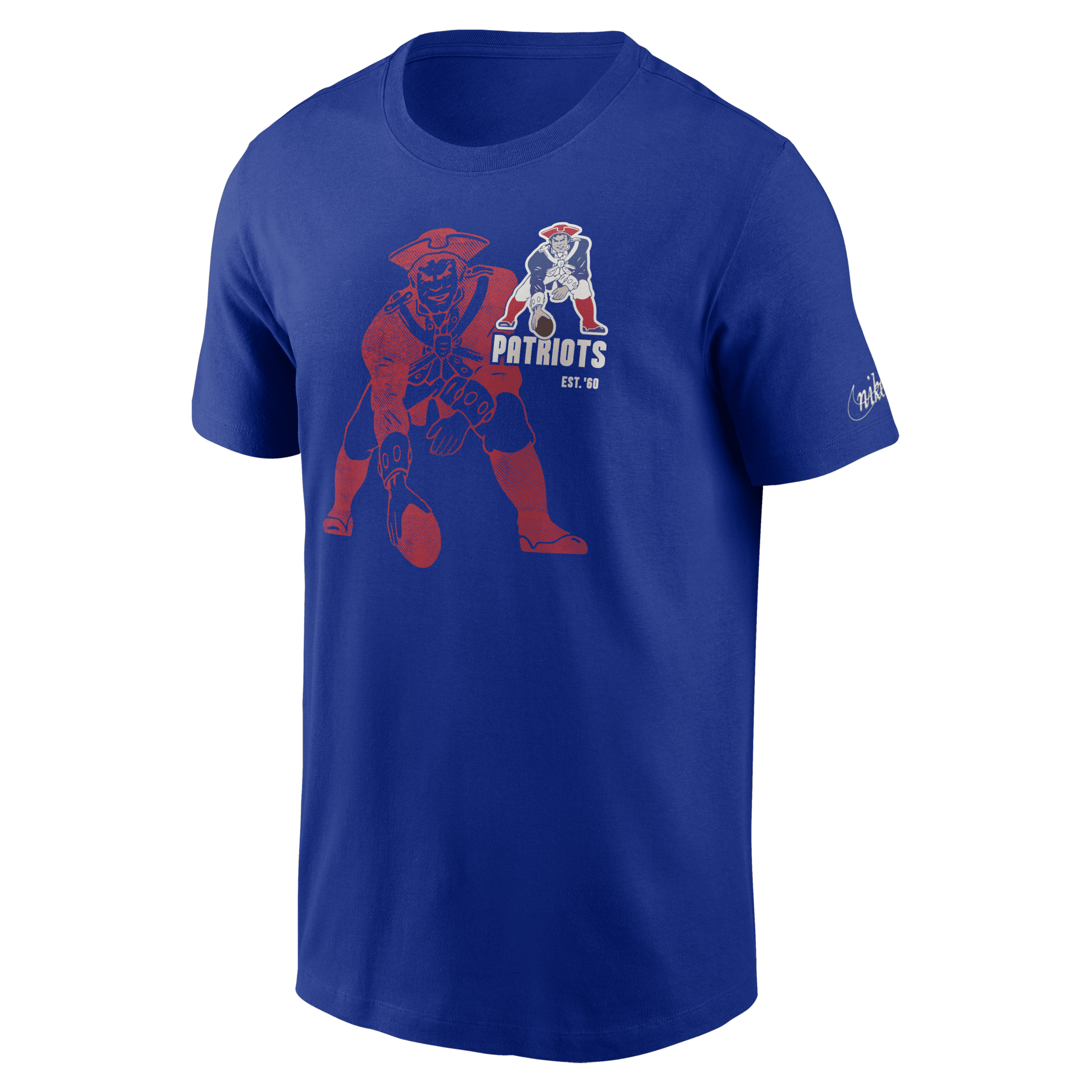 Shop Nike New England Patriots Logo Essential  Men's Nfl T-shirt In Blue