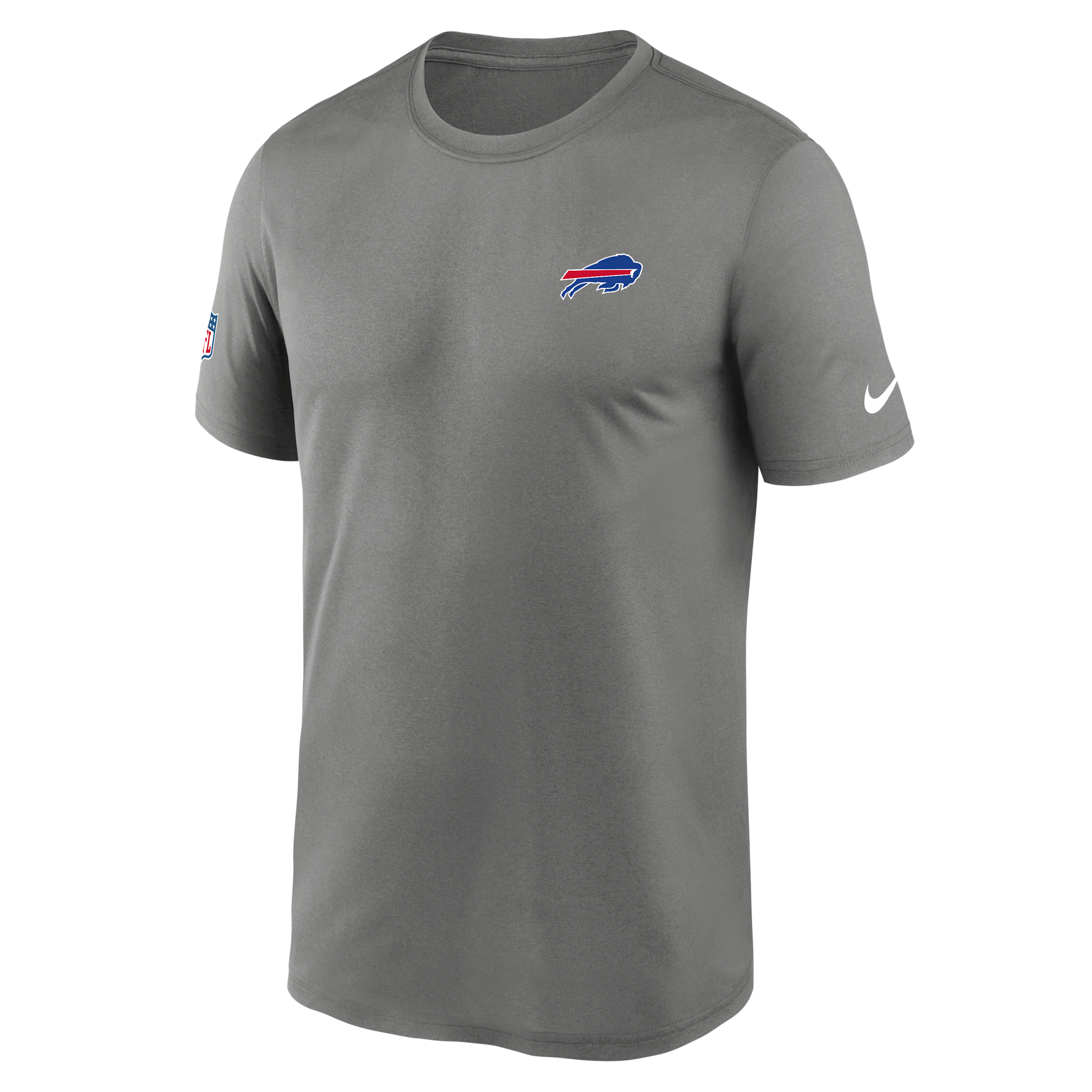 Buffalo Bills Alt Legend Small Logo Nike Men's Dri-FIT NFL T-Shirt in Grey | 02TI01PQ81-UE8