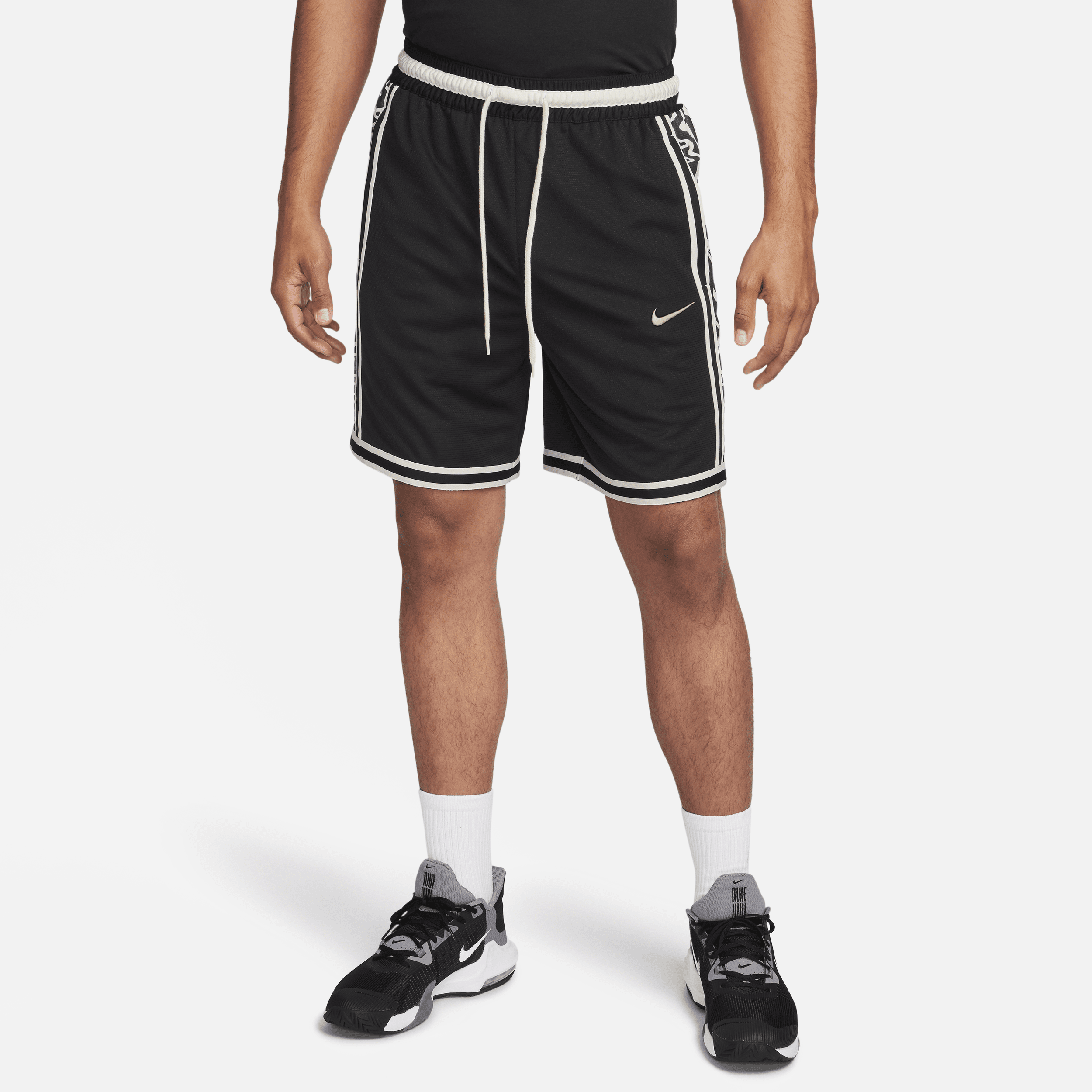 Shop Nike Men's Dna Dri-fit 8" Basketball Shorts In Black