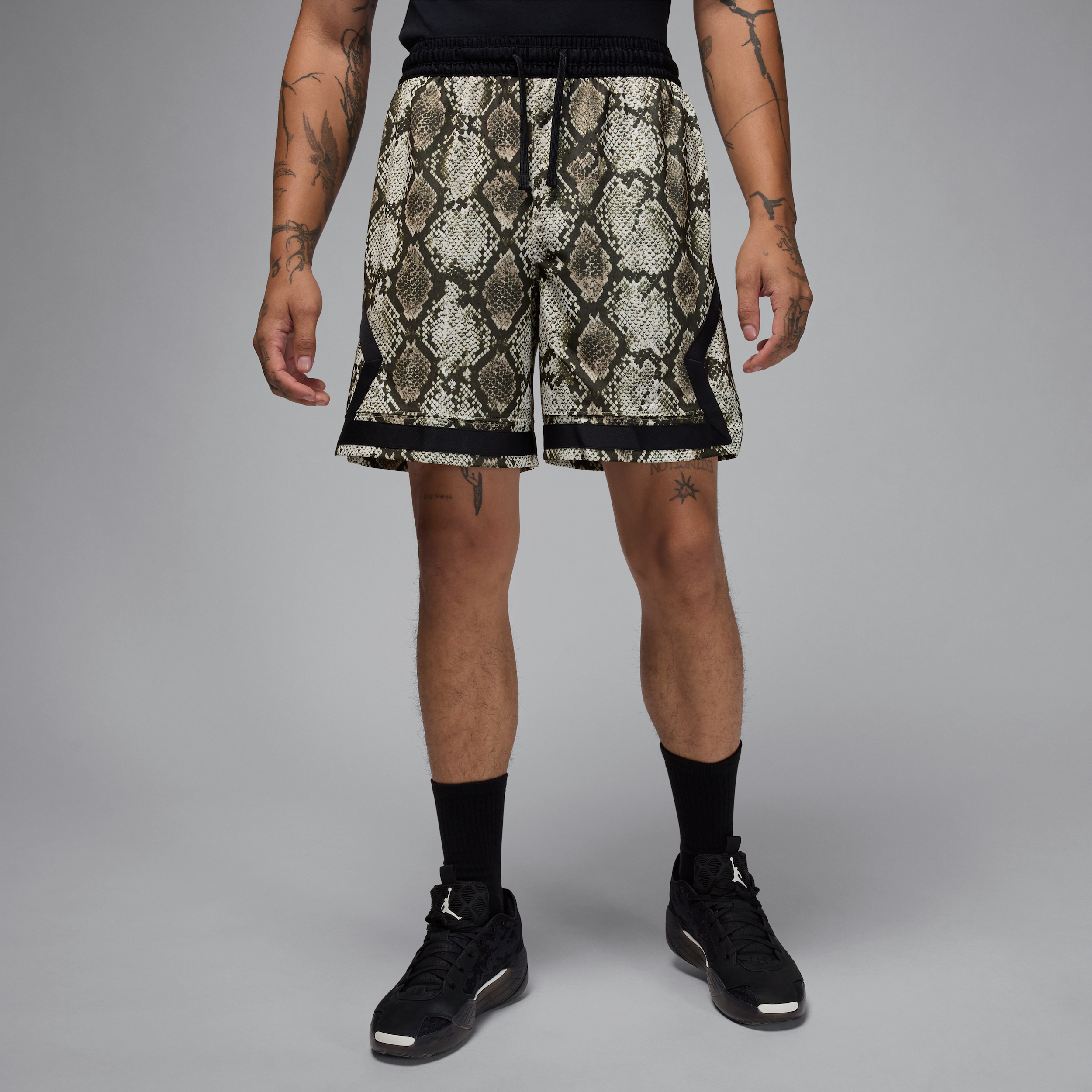 Shop Jordan Men's  Sport Dri-fit Mesh Diamond Shorts In White