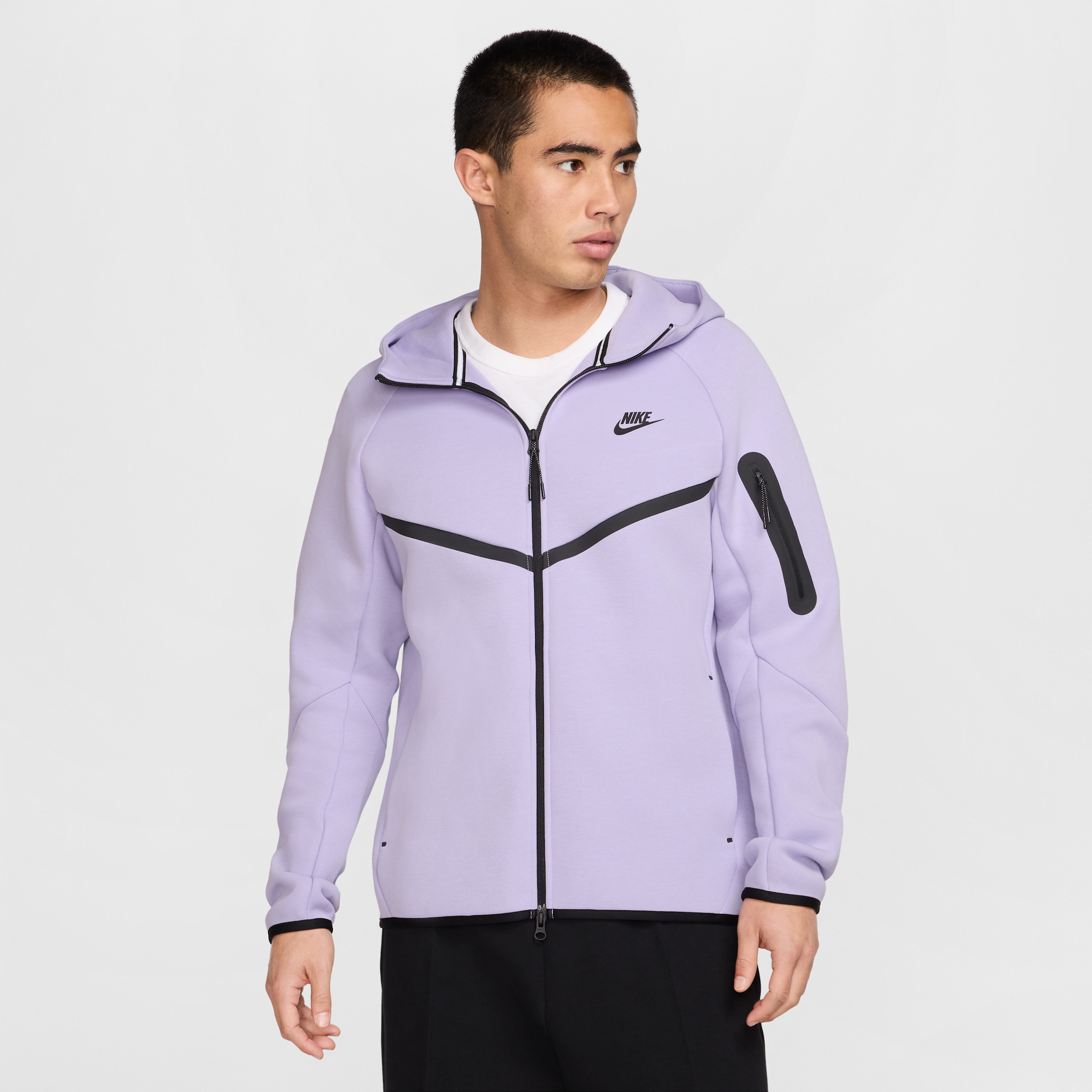 Nike Men's Tech Full-zip Windrunner Hoodie In Purple