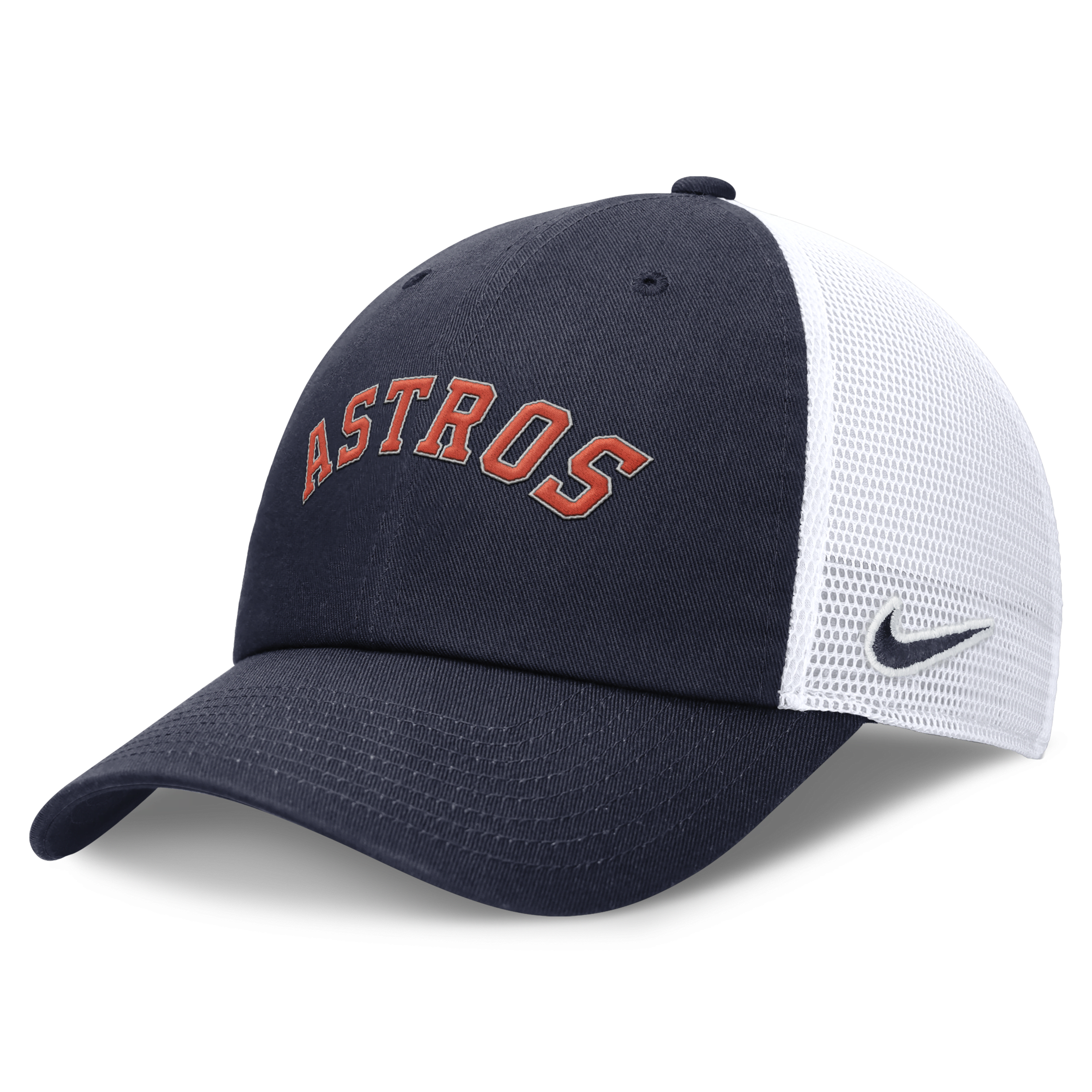 Nike Houston Astros Evergreen Wordmark Club  Men's Mlb Adjustable Hat In Blue