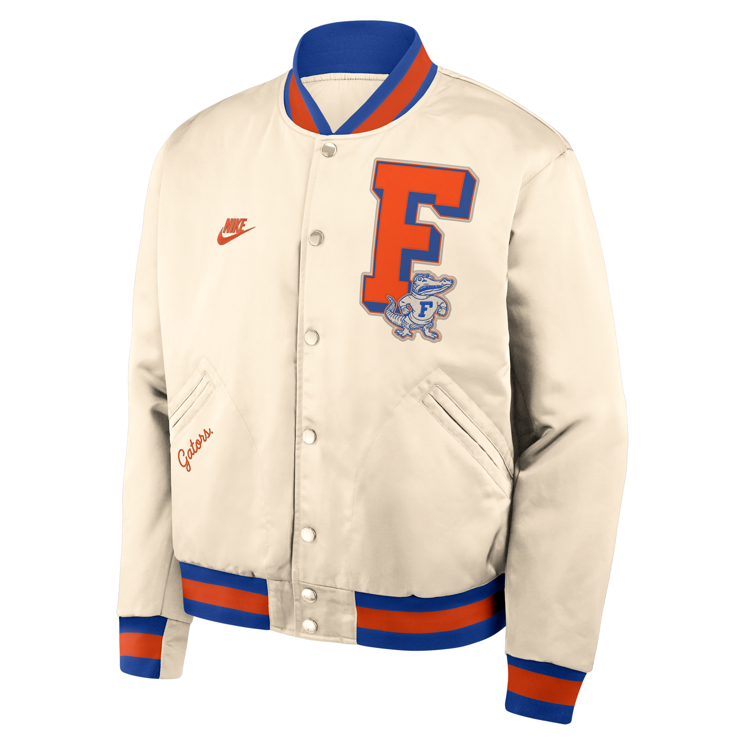Jordan Florida Legacy Nike Men's College Full-snap Bomber Jacket In Neutral