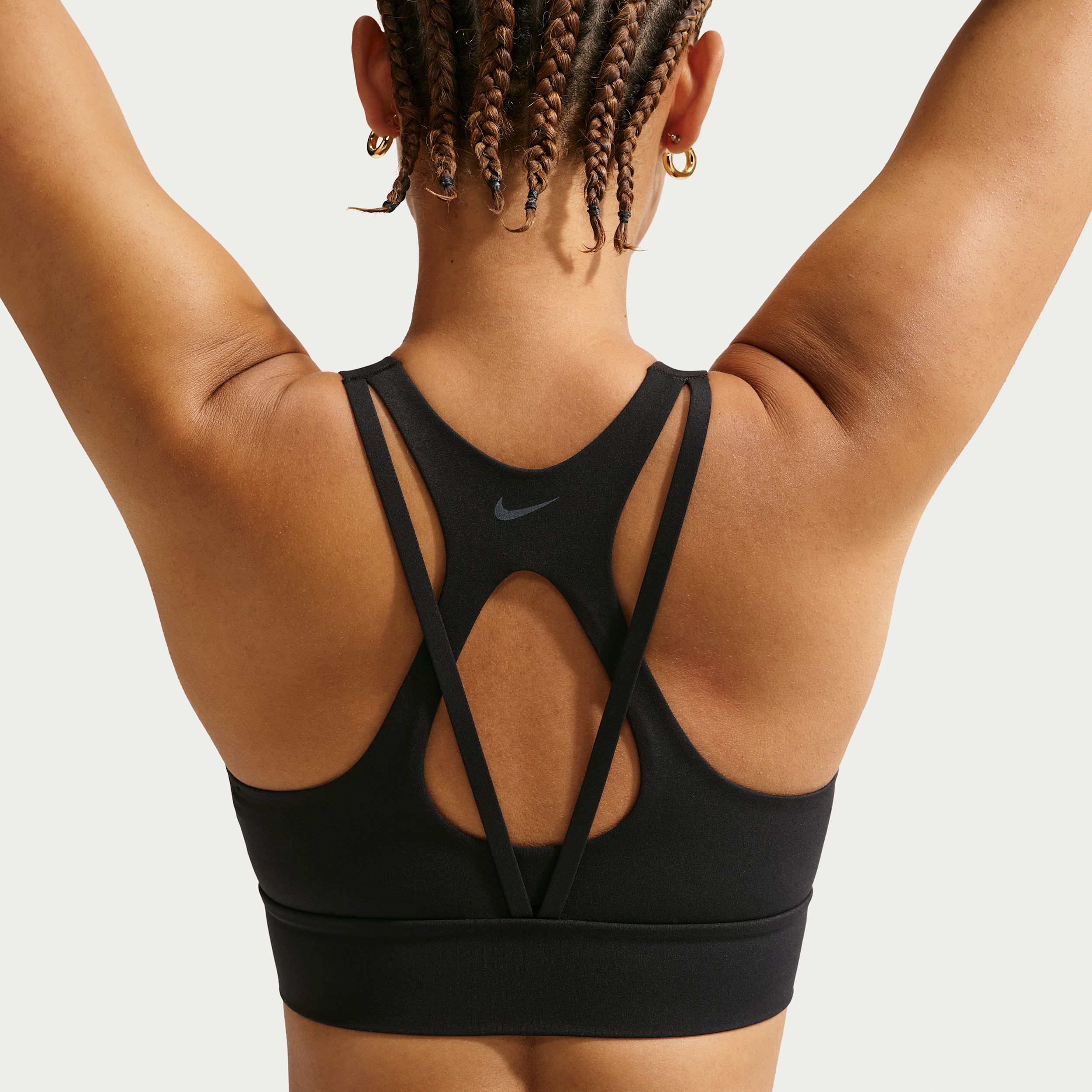Nike Women's Zenvy Light-Support Padded Longline Sports Bra in Black | IB9861-010