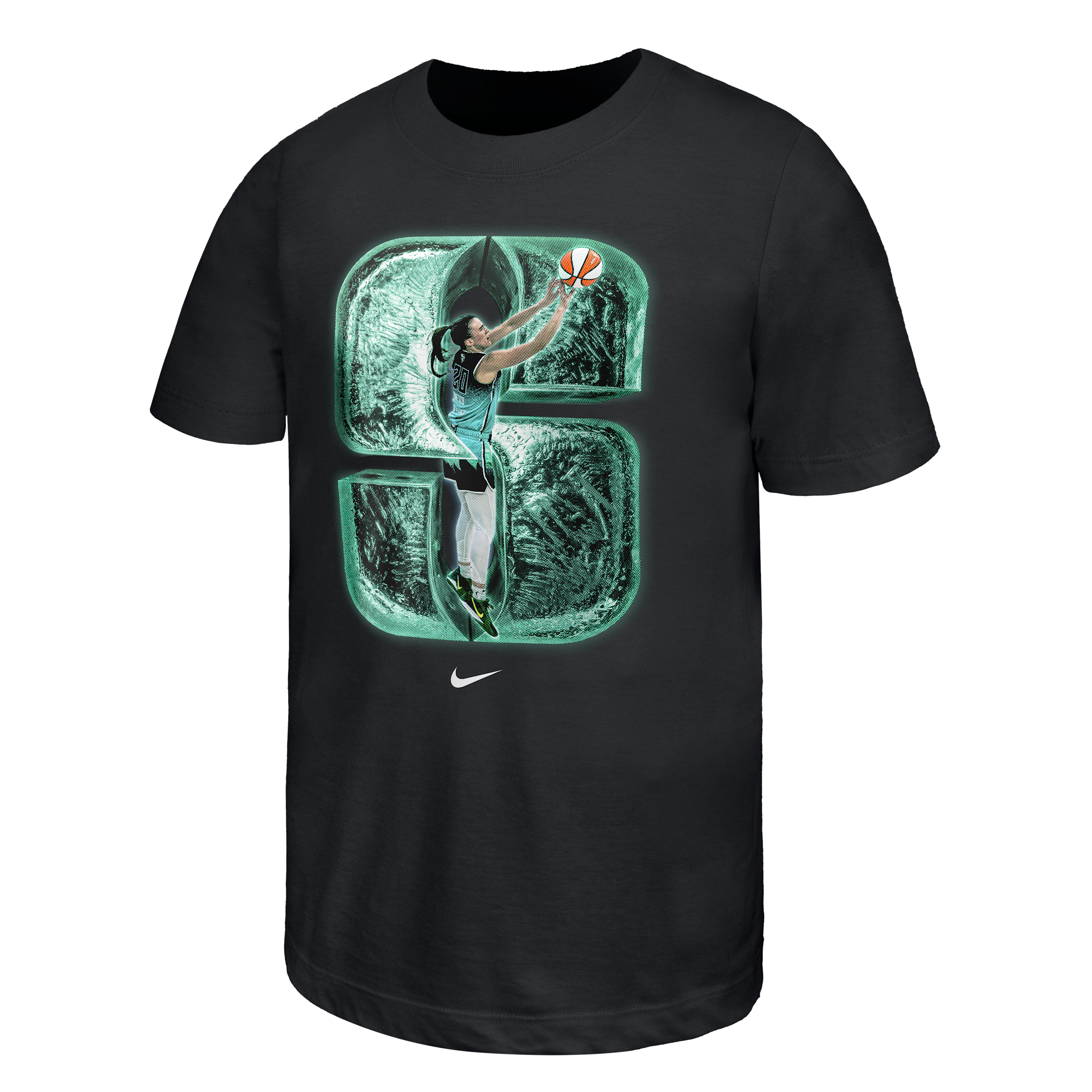 Nike Sabrina Ionescu "so Win" Big Kids' Basketball T-shirt In Black