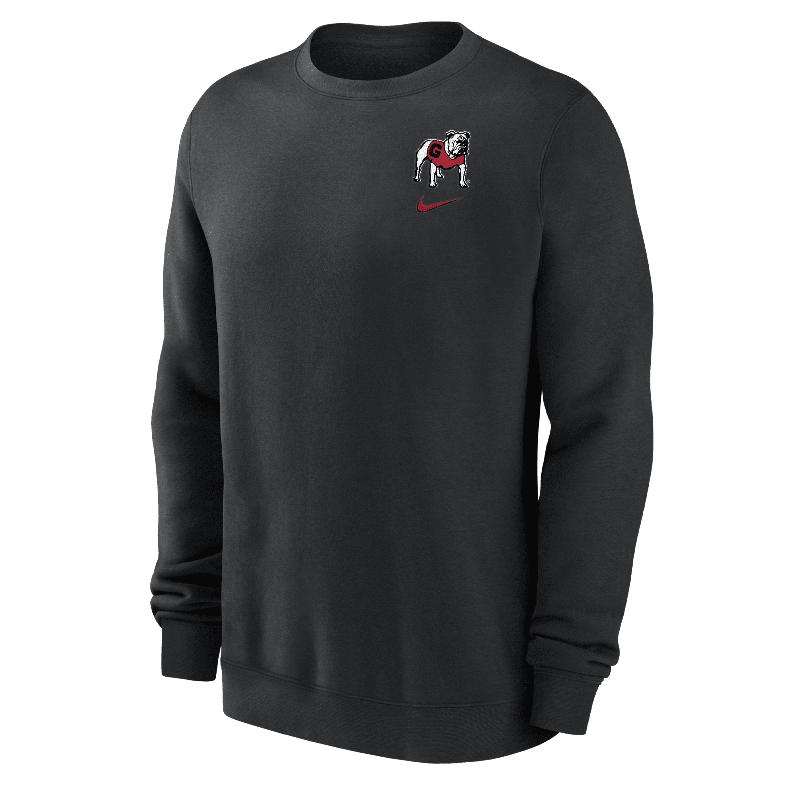 Shop Nike Georgia Club Fleece  Men's College Sweatshirt In Black