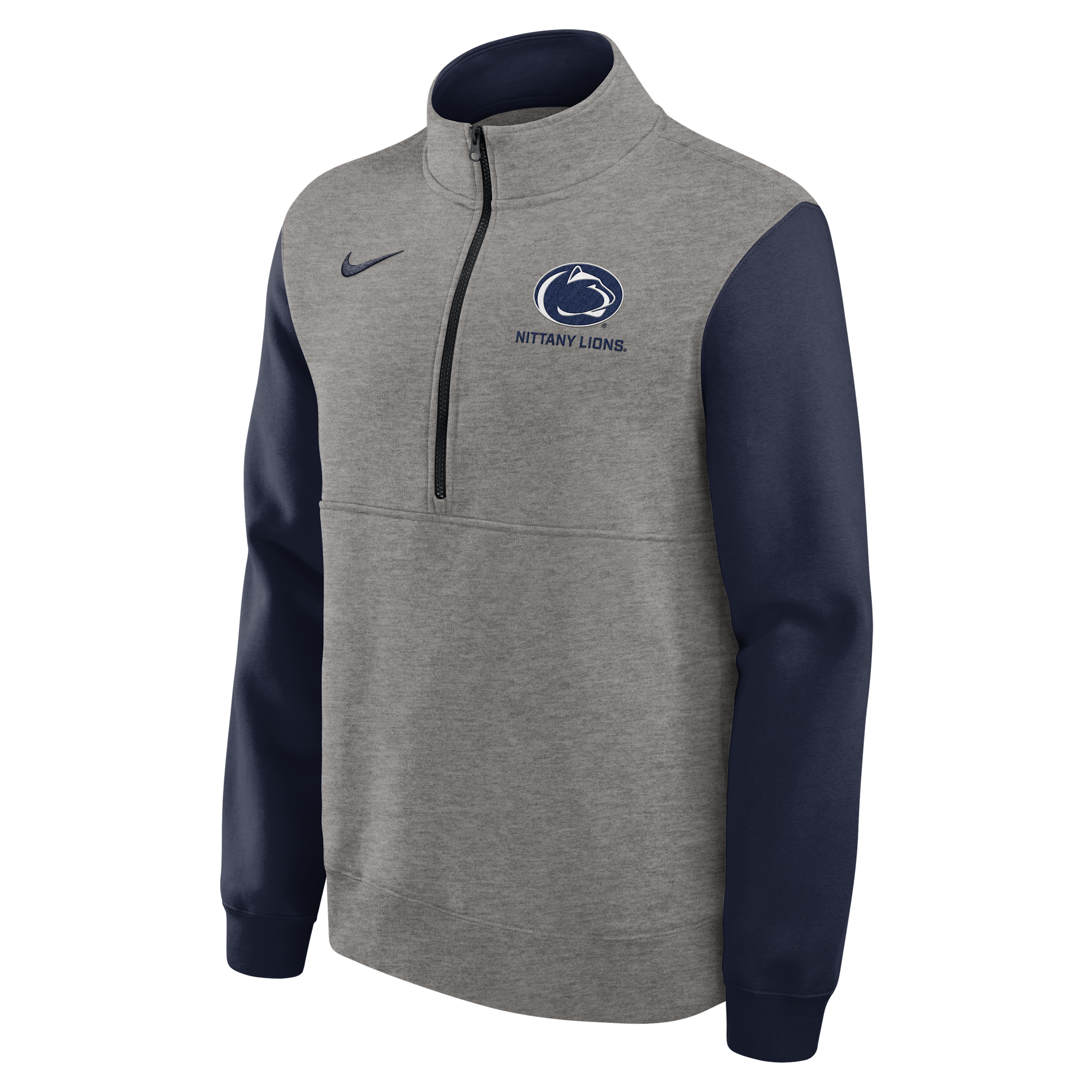 Nike Penn State Club  Men's College 1/2-zip Crew In Gray
