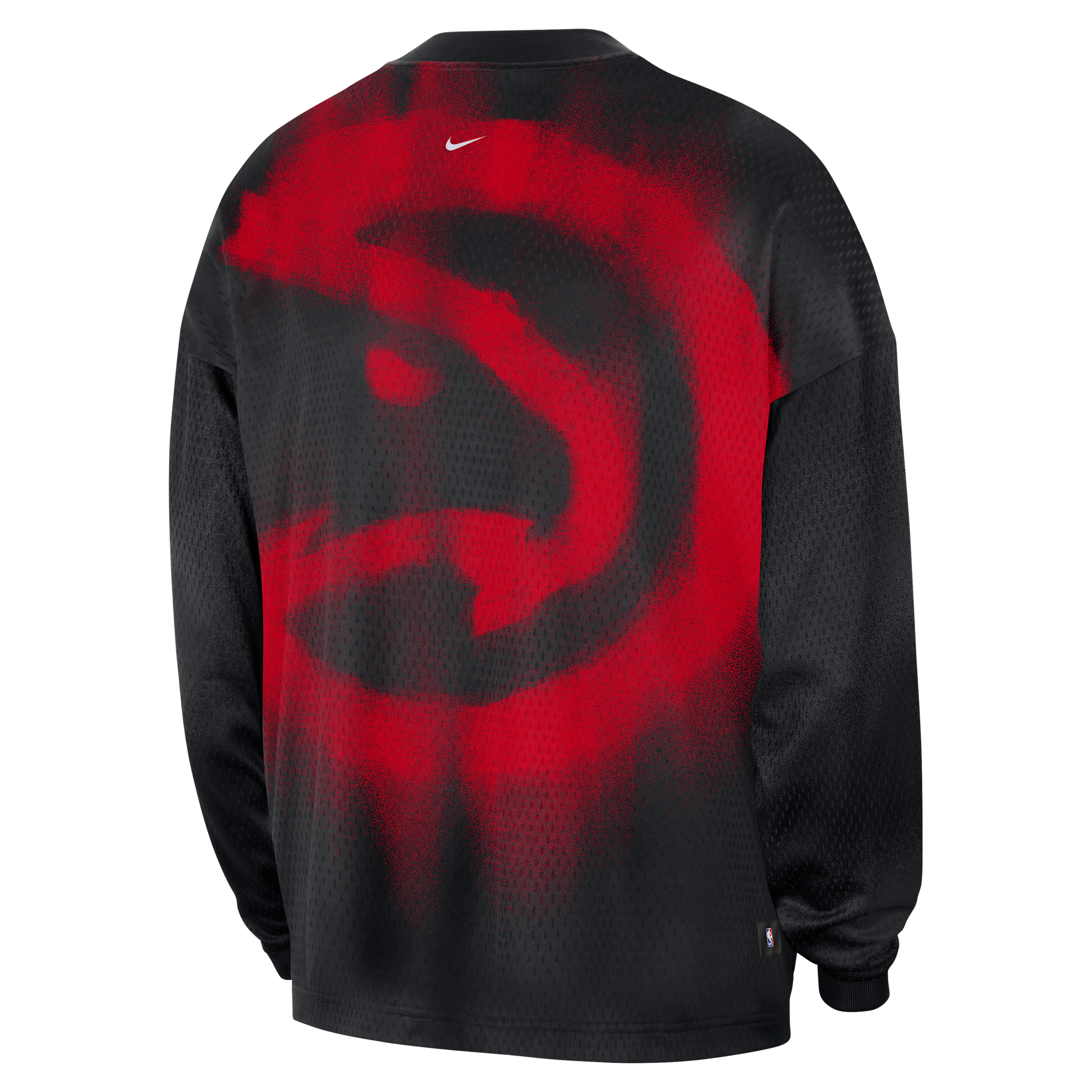 Nike Adult Atlanta Hawks Worn With Obsession Standard Issue Game Long Sleeve Shirt, Men's, XXL, Black