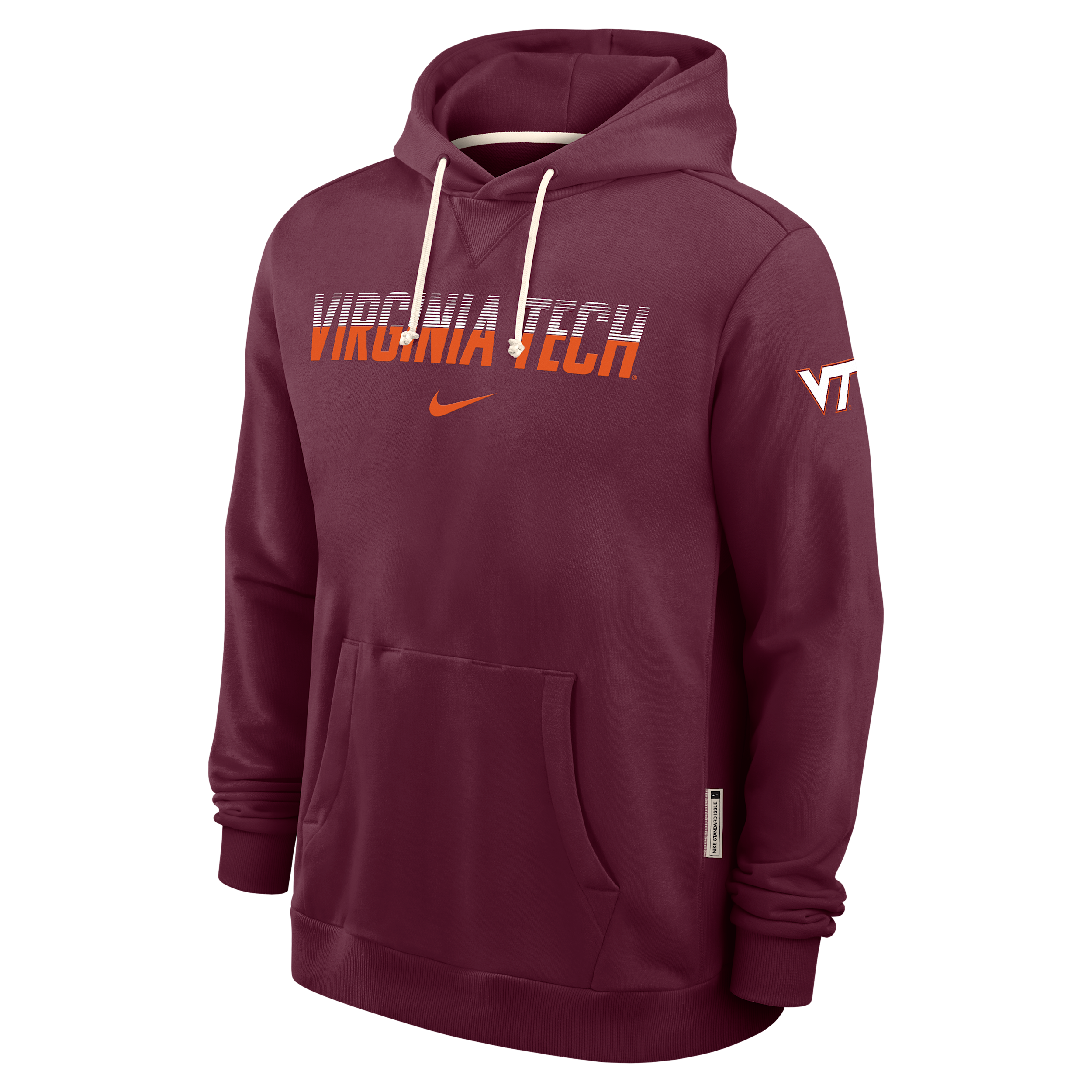 Men's Nike Maroon Virginia Tech Hokies 2026 Sideline Standard Issue Dri-FIT Hoodie, Size: XL, Red