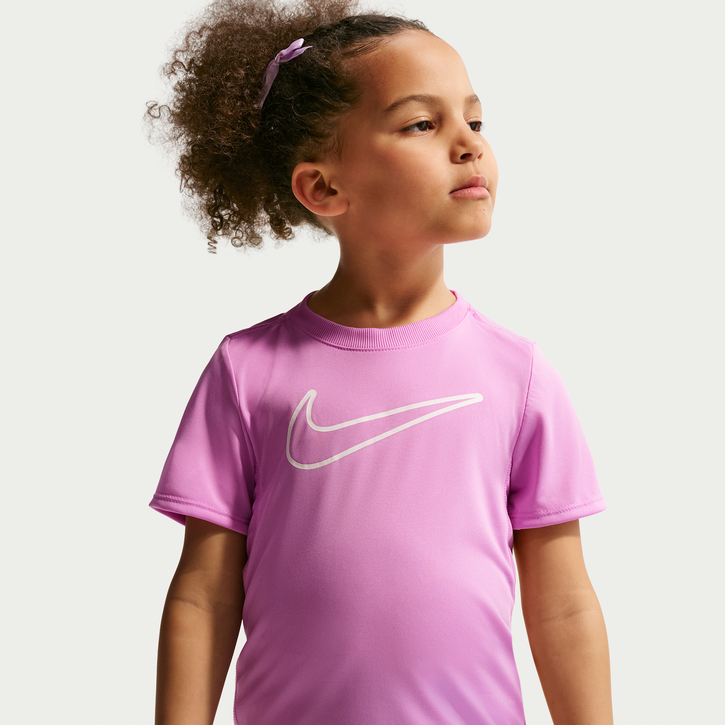 Nike Dri-FIT Little Kids' Graphic T-Shirt in Purple | 36M389-P64