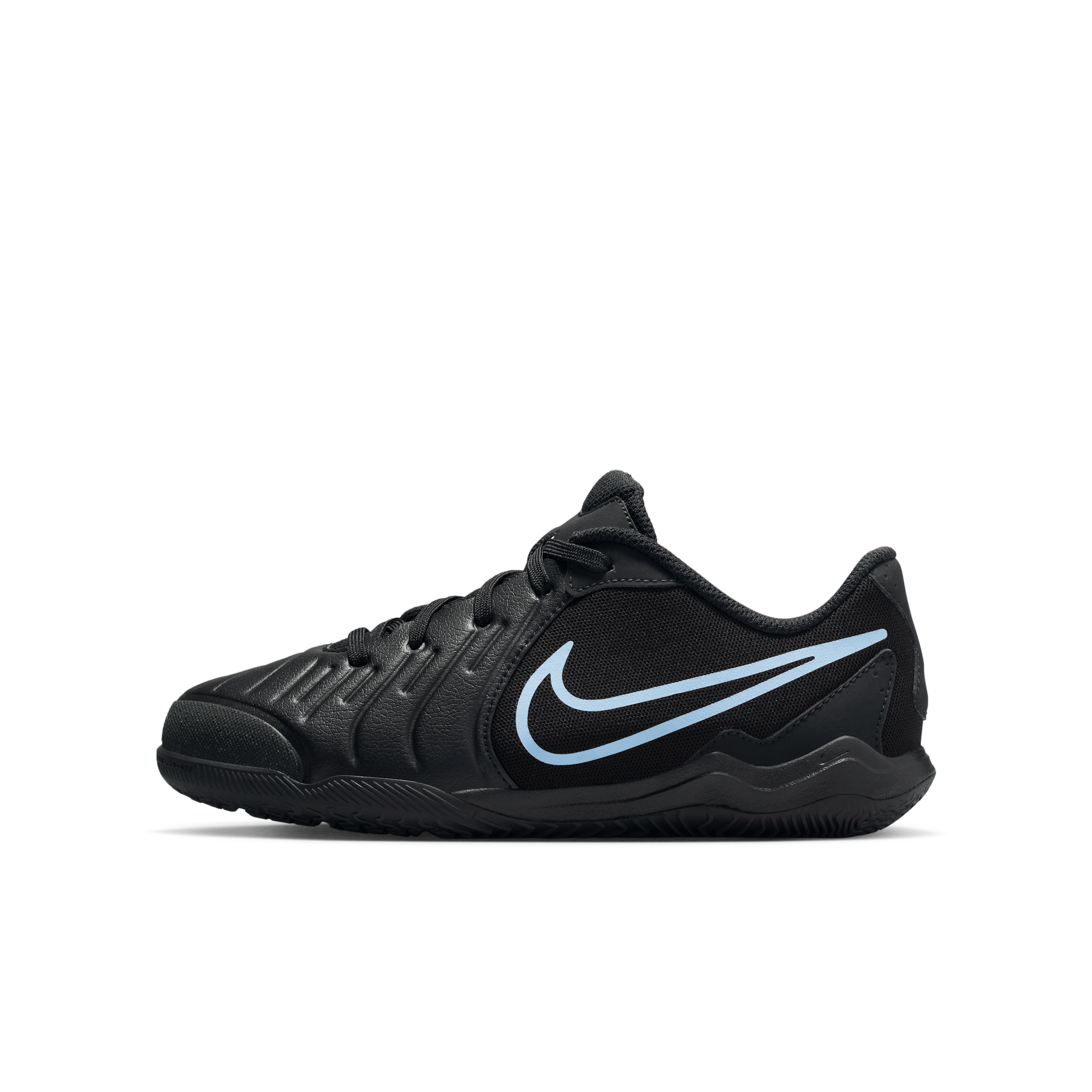 Nike Jr. Tiempo Legend 10 Academy Little/big Kids' Indoor/court Low-top Soccer Shoes In Black