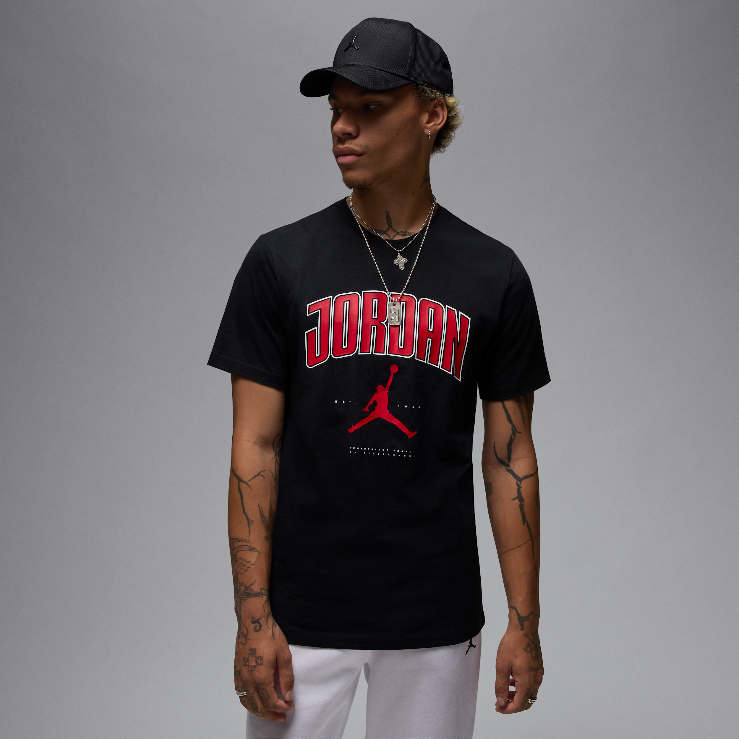 Jordan Logo-print T-shirt In Black