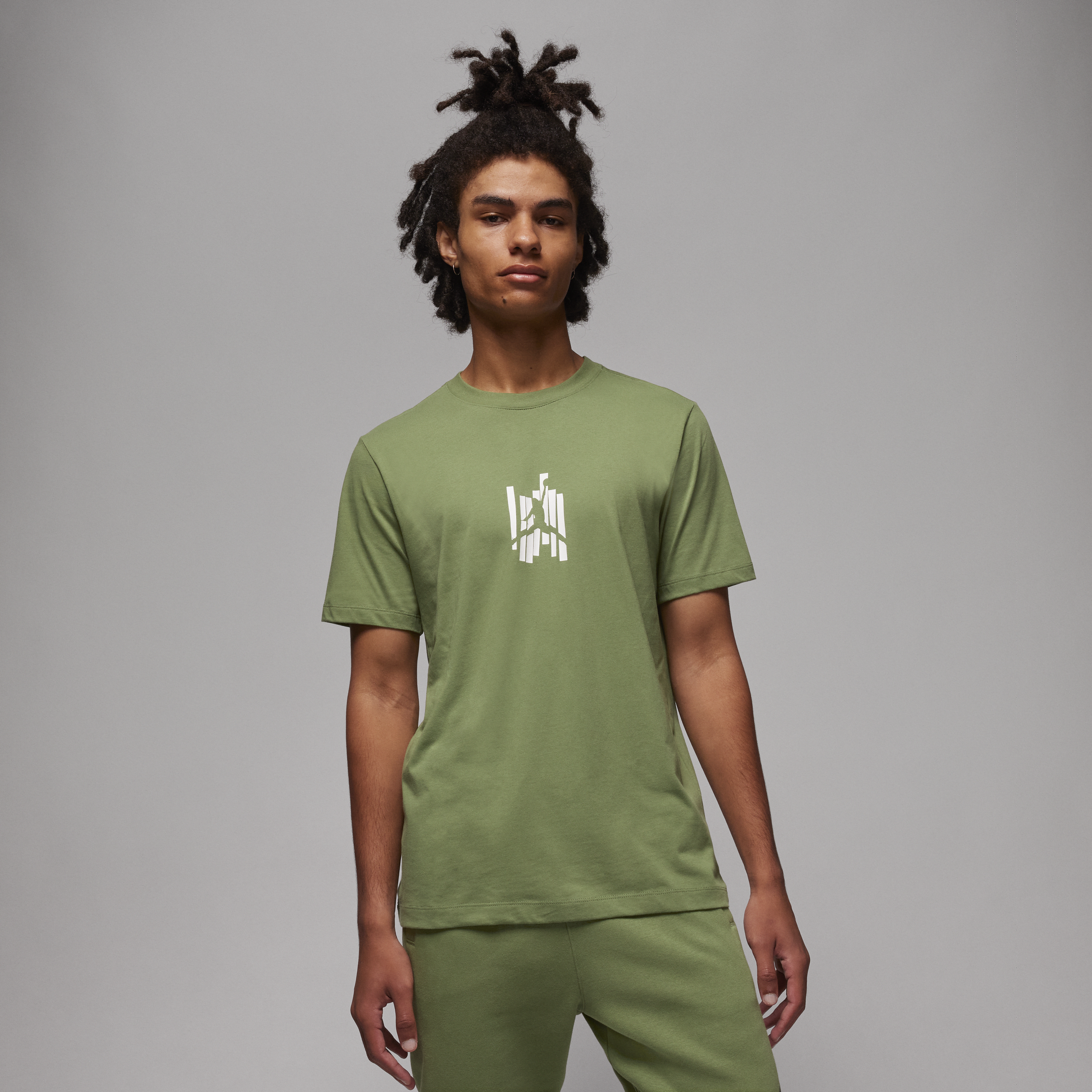 Shop Jordan Men's  Brand Graphic T-shirt In Green