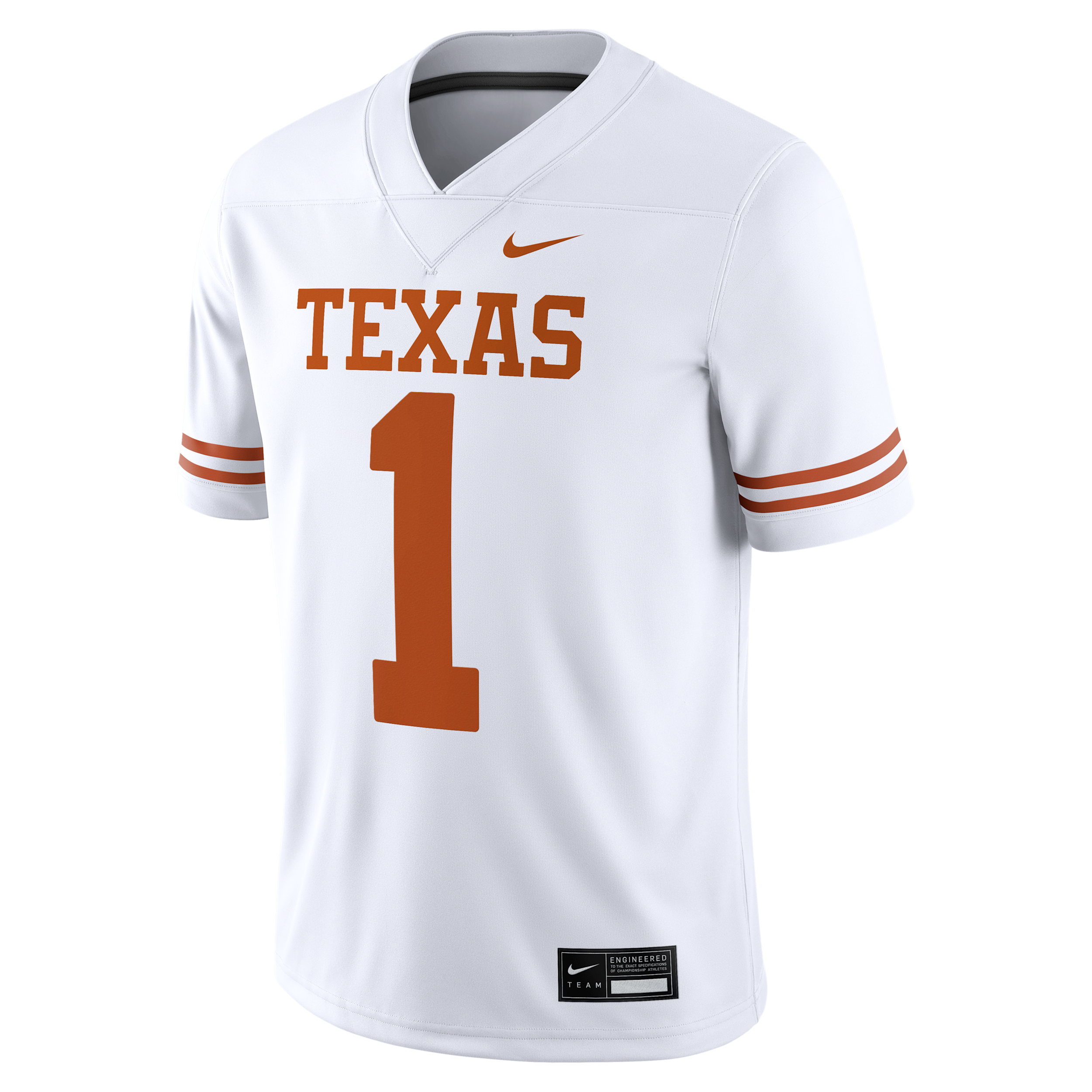 Texas Longhorns Nike Men's Dri-FIT College Game Jersey in White | CLEVGRJNC2FTEX-TX1