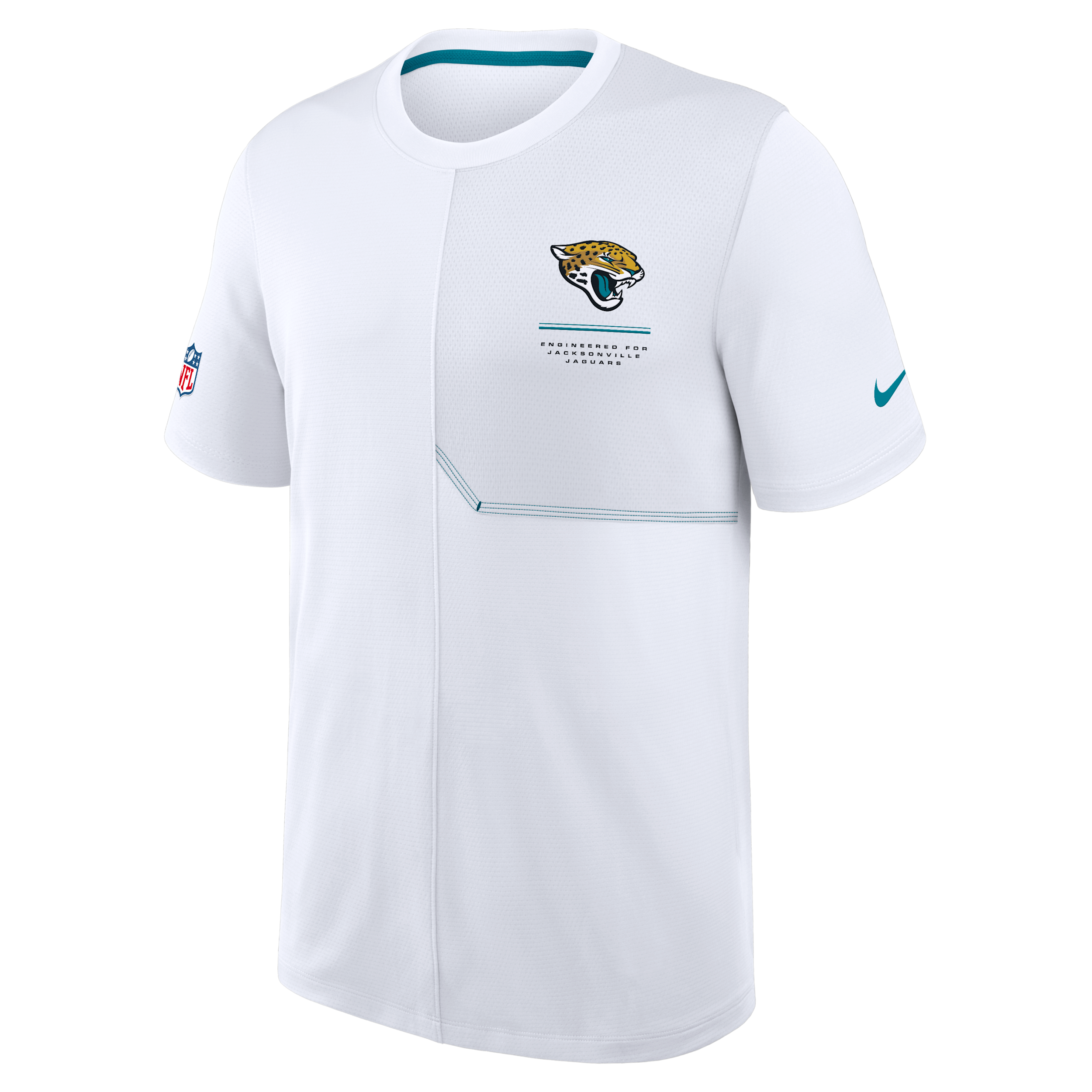Jacksonville Jaguars Sideline Coach Nike Men's Dri-FIT NFL Top in White | 03B2562R9N-B8B