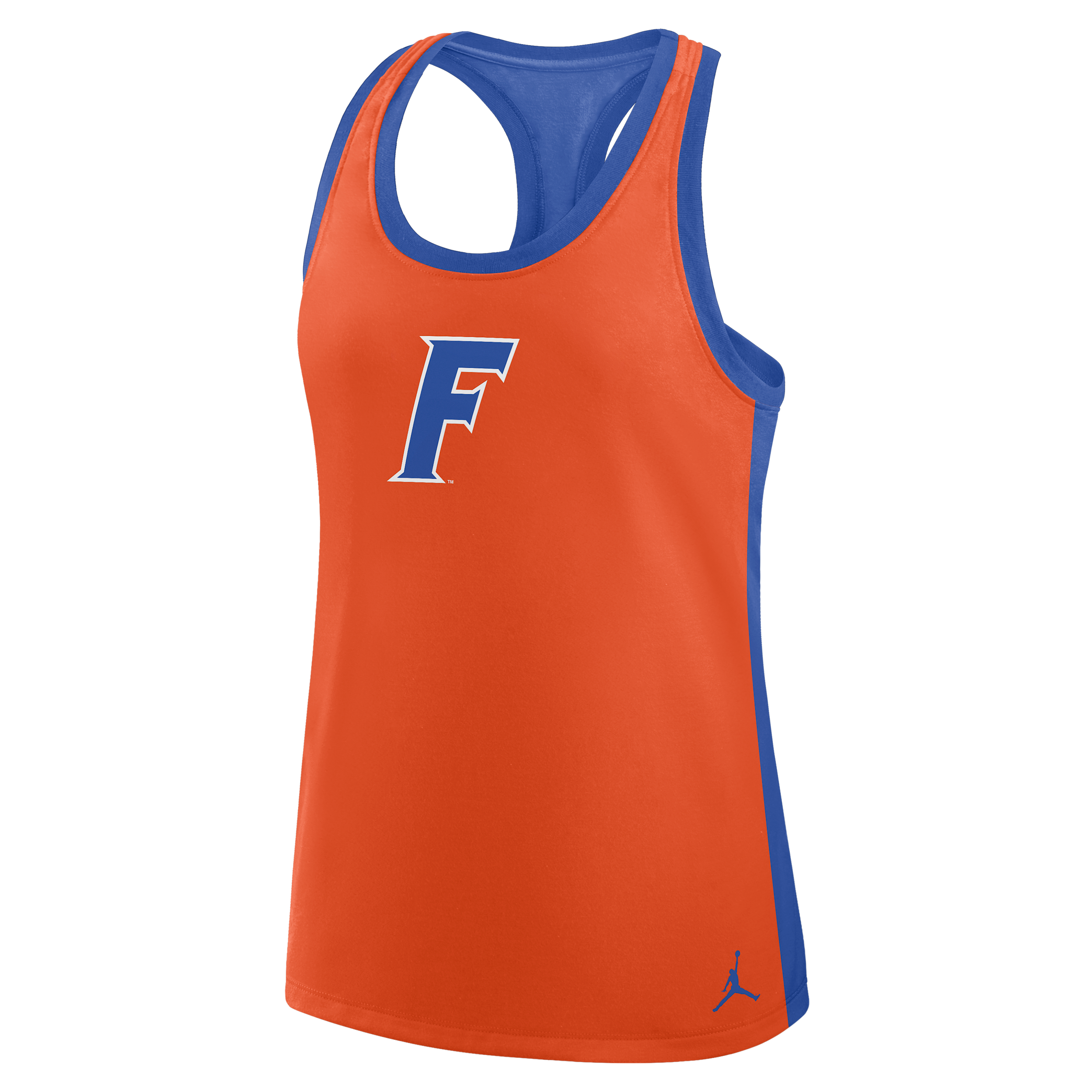 Jordan Women's Orange/Royal Florida Gators Tri-Blend Dri-fit Racerback Tank Top - Orange, Royal