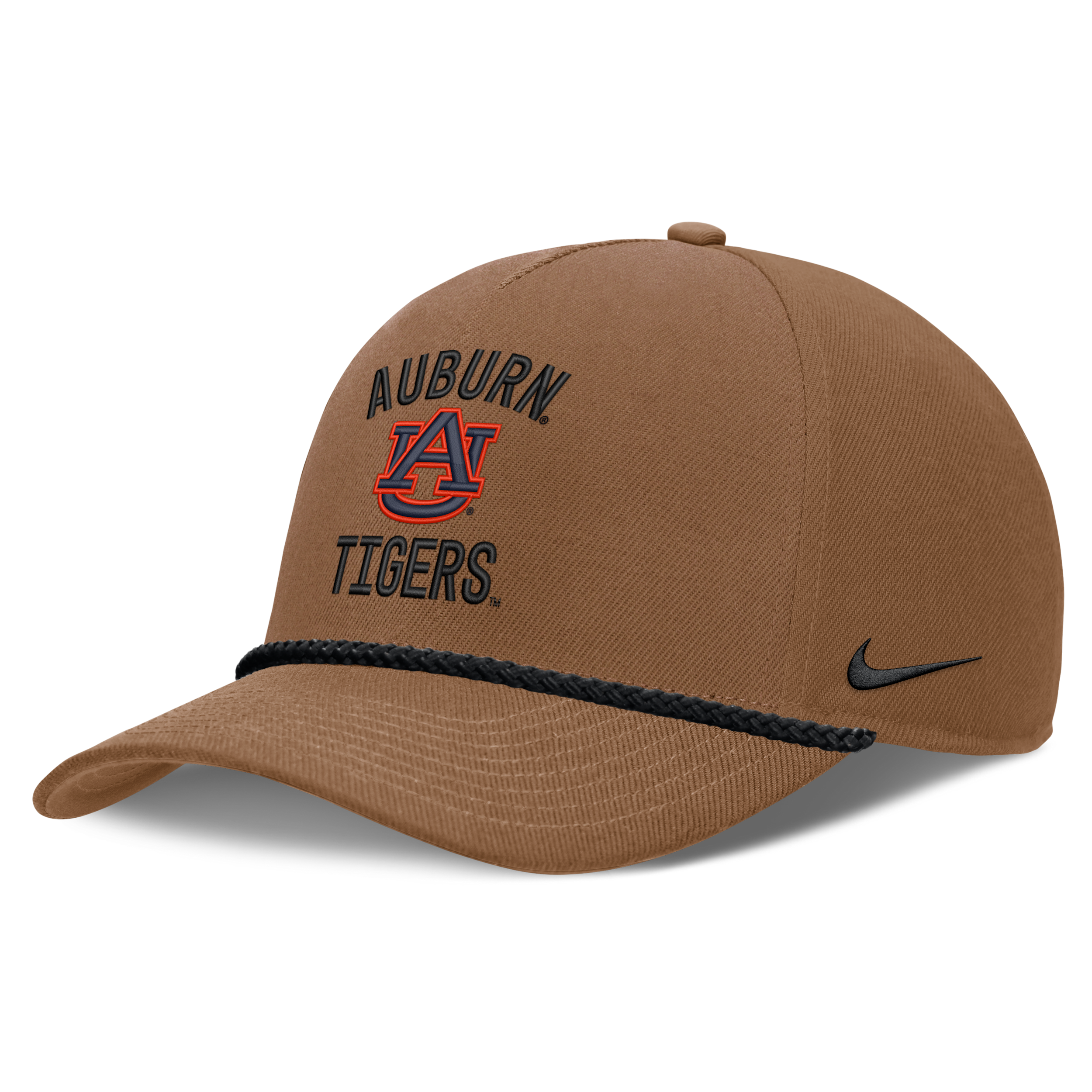 Auburn Military Appreciation Rise Nike Men's Dri-FIT College A-Frame Adjustable Hat in Brown | NC962EAAUN-7AL