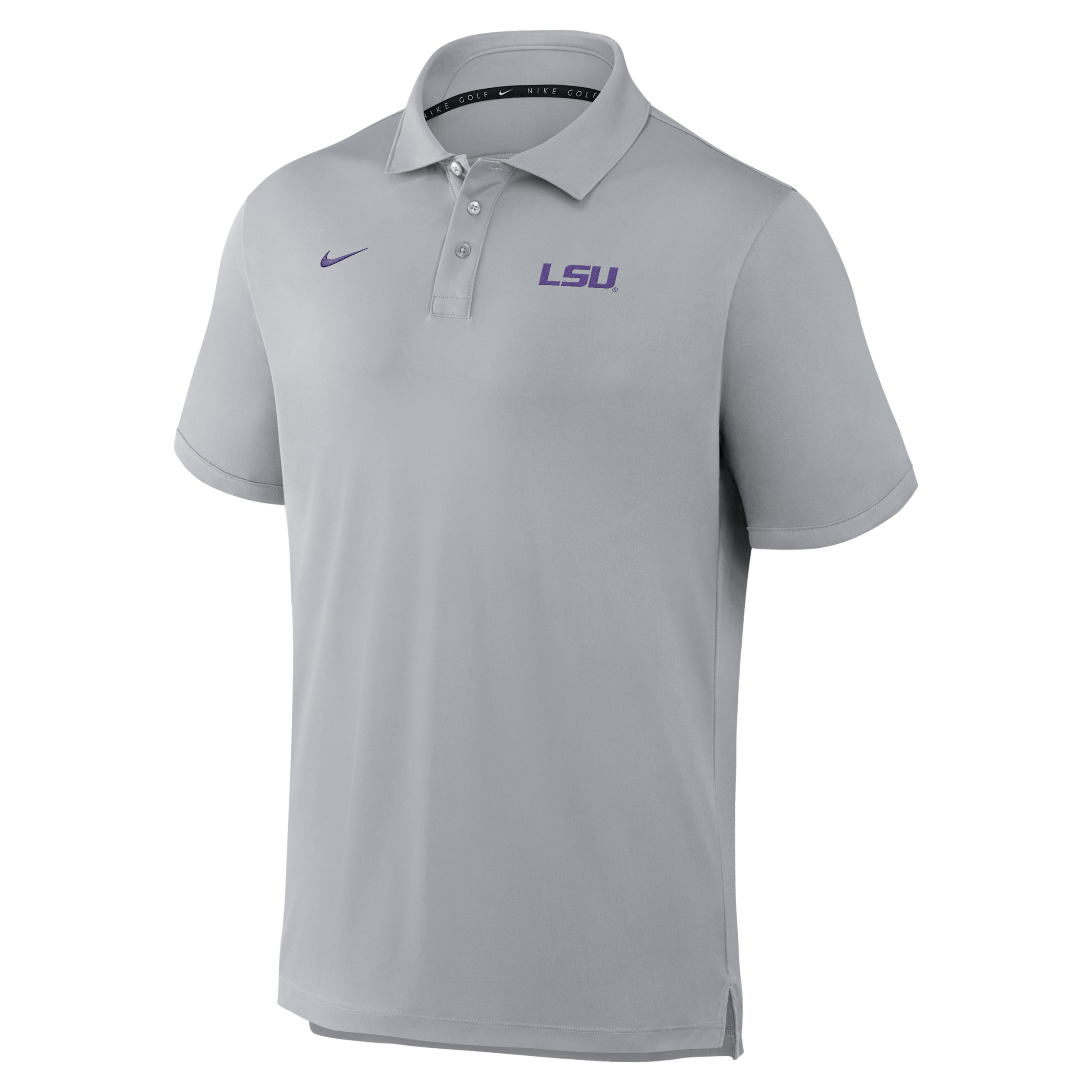 LSU Par Nike Men's Dri-FIT College Polo in Grey | 068801VLSN-P8H