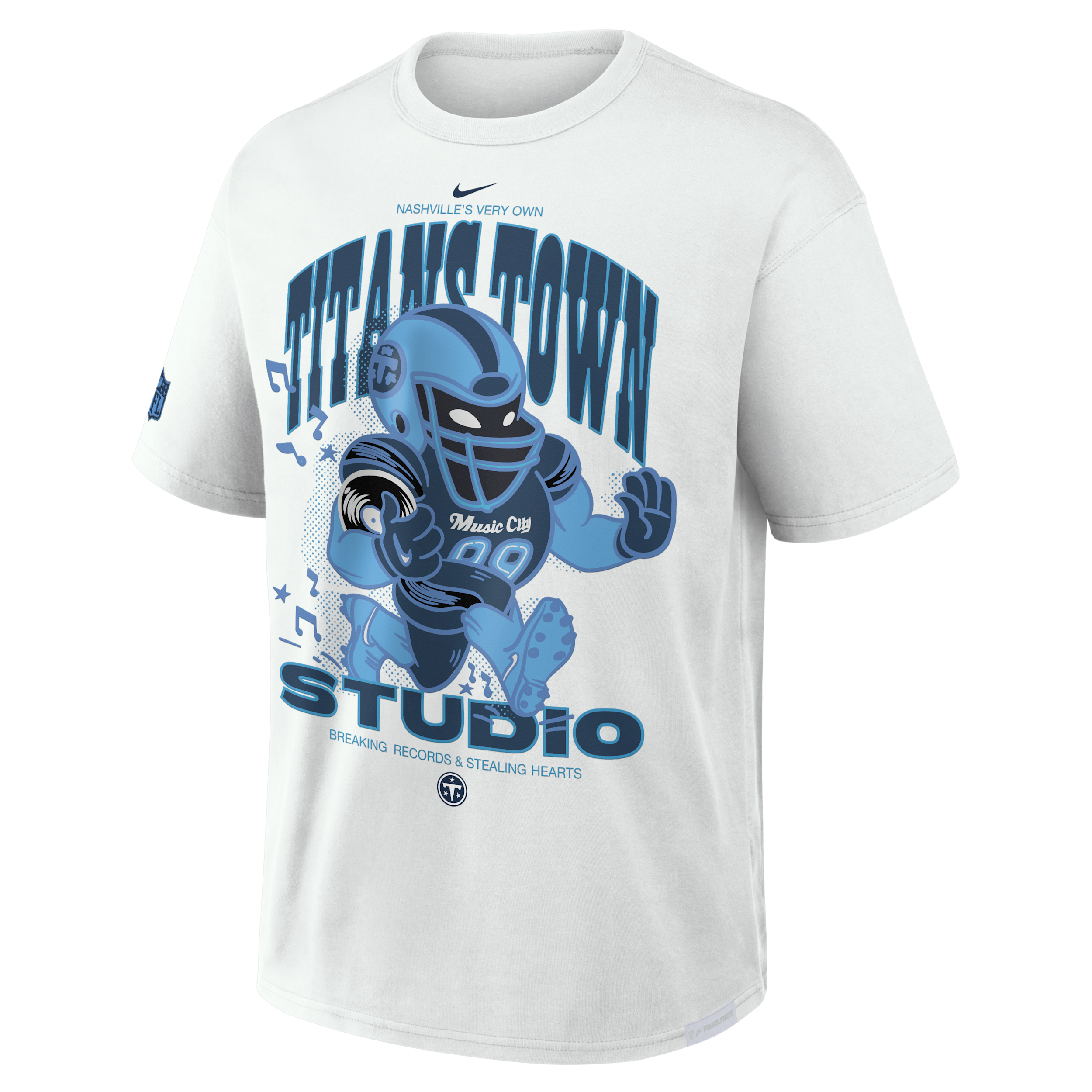 Tennessee Titans Rivalries Collection Max90 Nike Men's NFL T-Shirt in White | 04T614A9V-NUS
