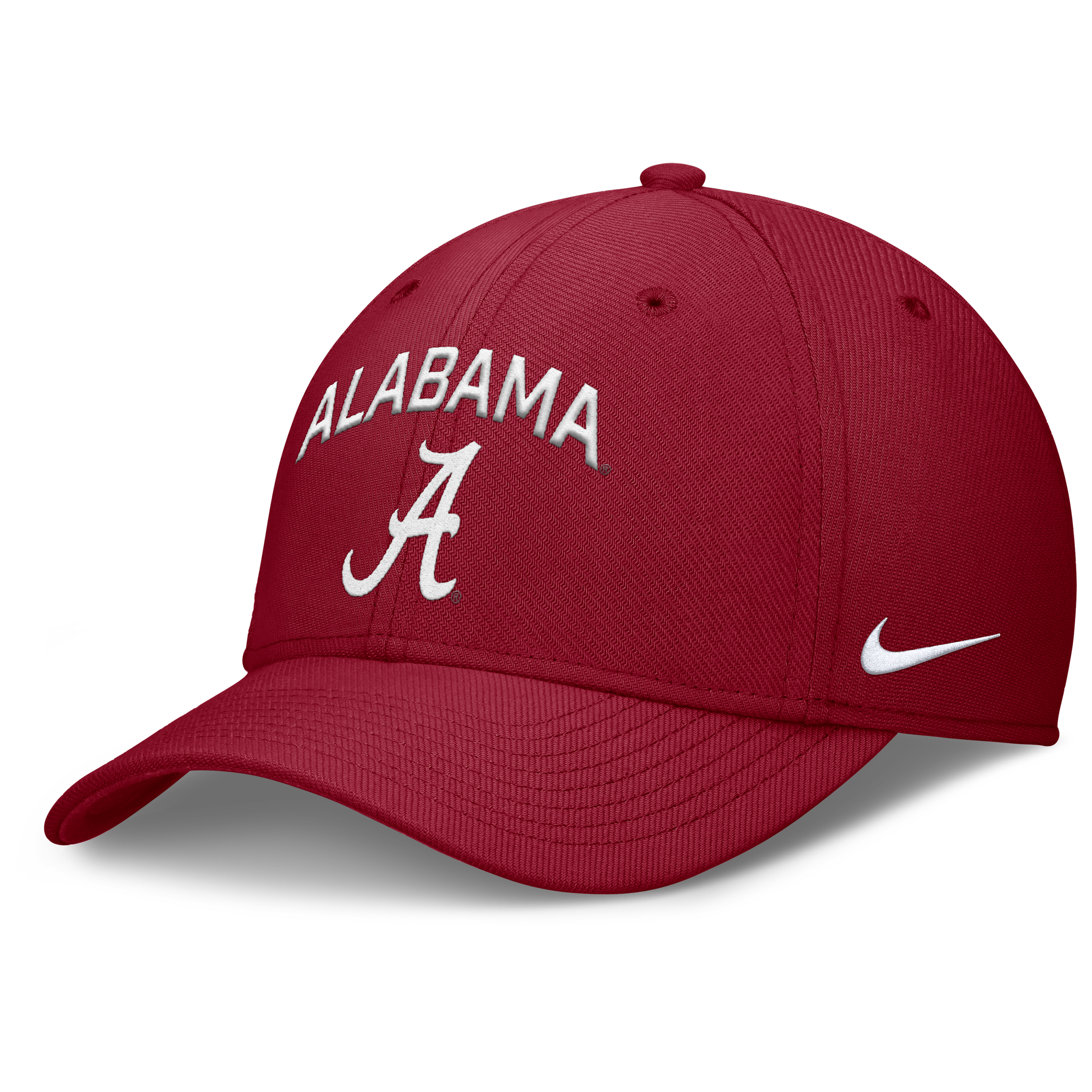 Nike Alabama On-field Rise Swoosh  Men's Dri-fit College Hat In Red