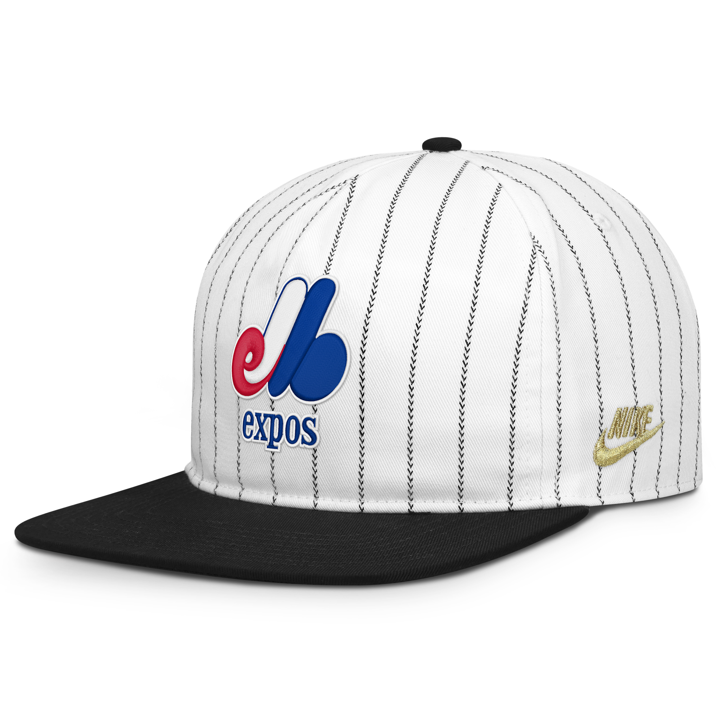 Men's Nike White/Black Montreal Expos Cooperstown Collection Pro Adjustable Hat - White, Black
