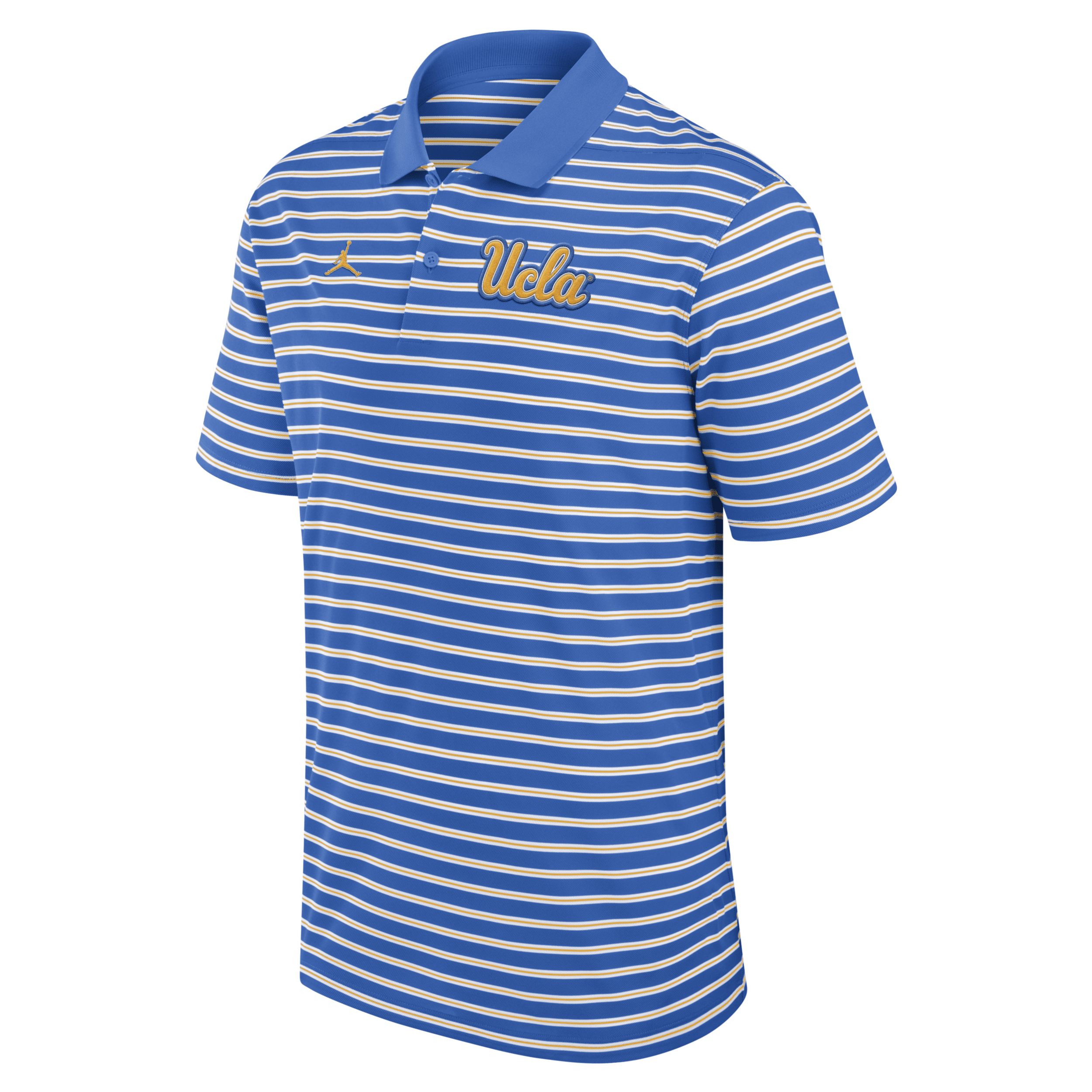 Jordan Ucla Bruins Primetime Victory Striped Nike Men's Dri-fit College Polo In Blue