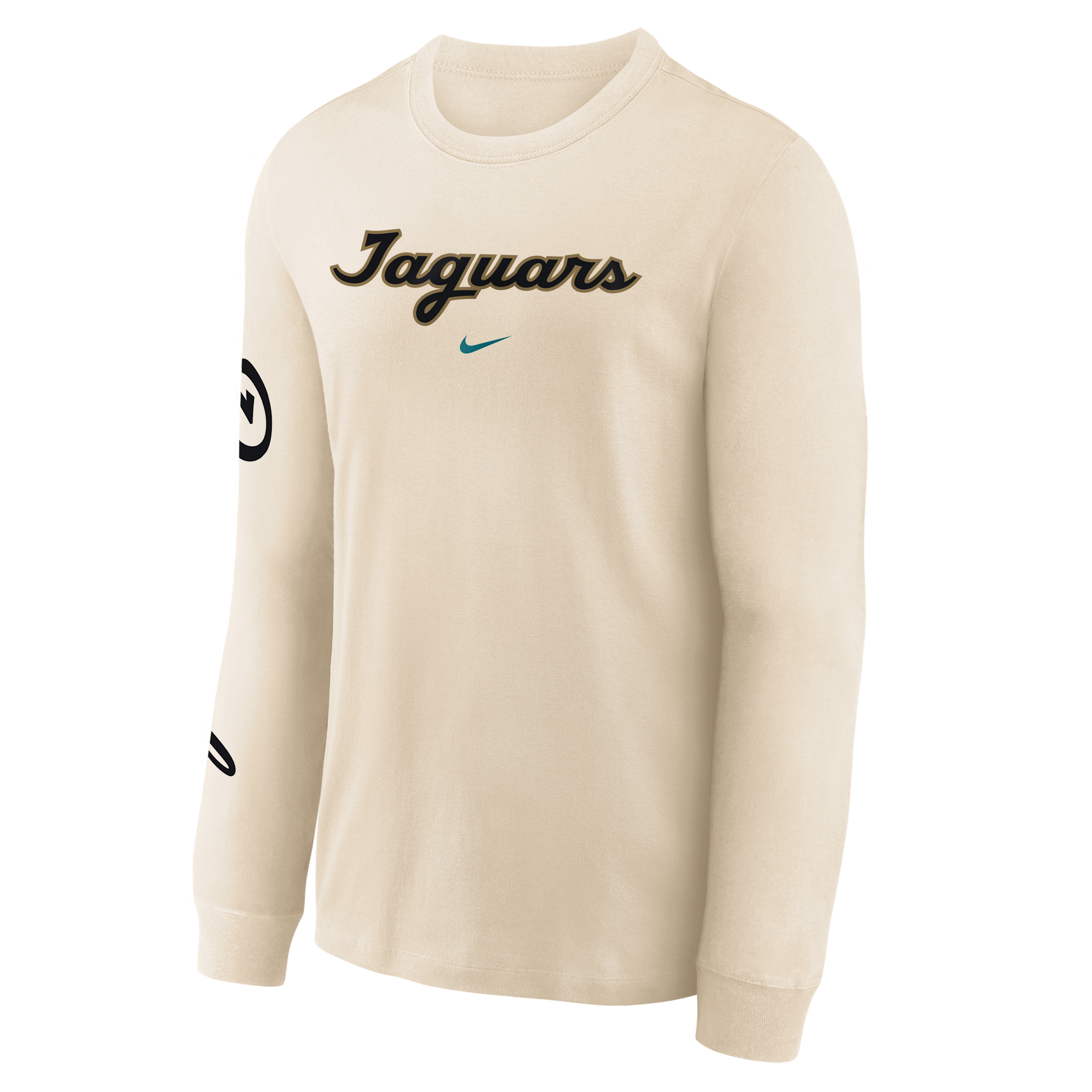 Nike Big Boys' and Girls' Natural Jacksonville Jaguars 2026 Rivalries Collection Max90 Long-Sleeves T-Shirt - Natural