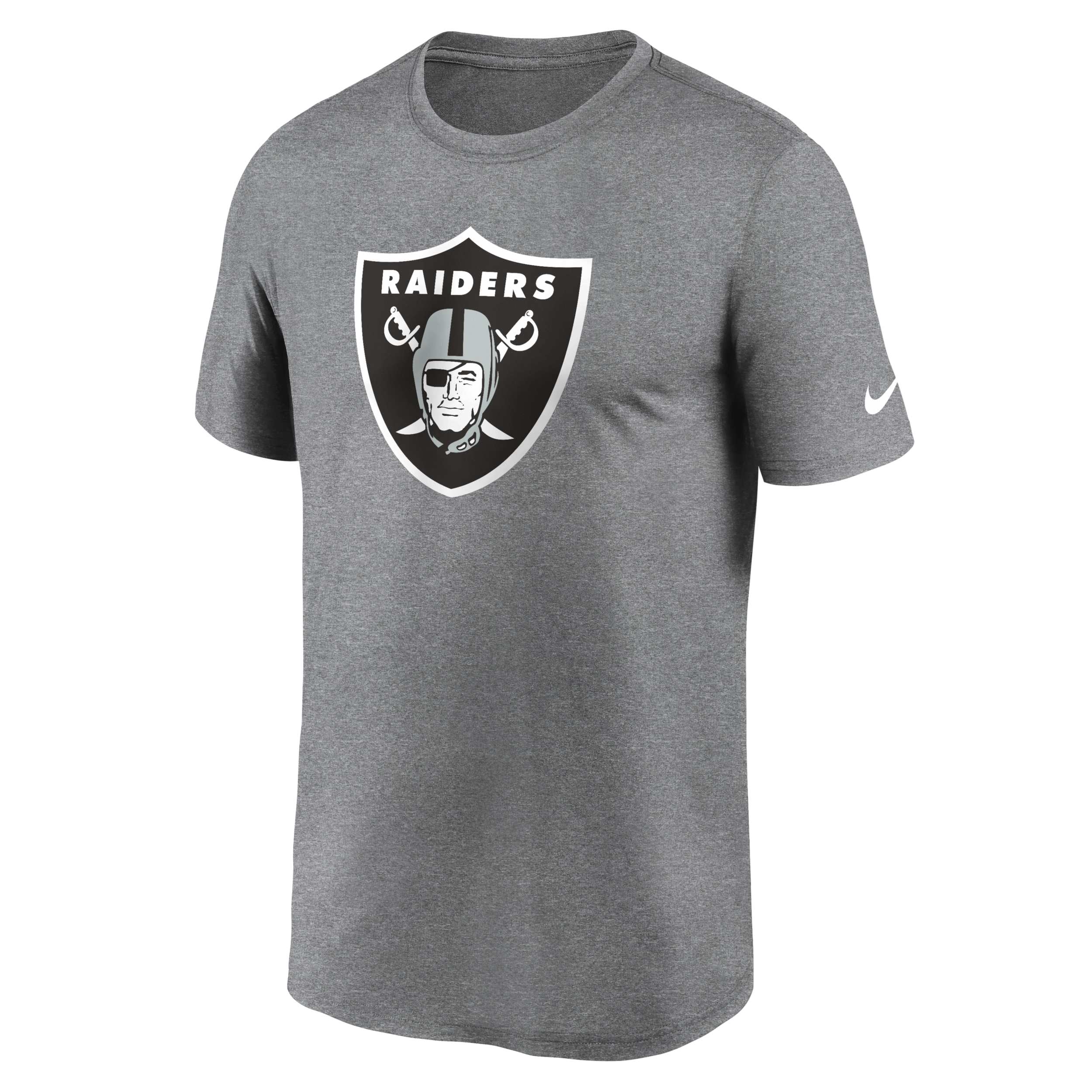 Shop Nike Men's Dri-fit Logo Legend (nfl Las Vegas Raiders) T-shirt In Grey